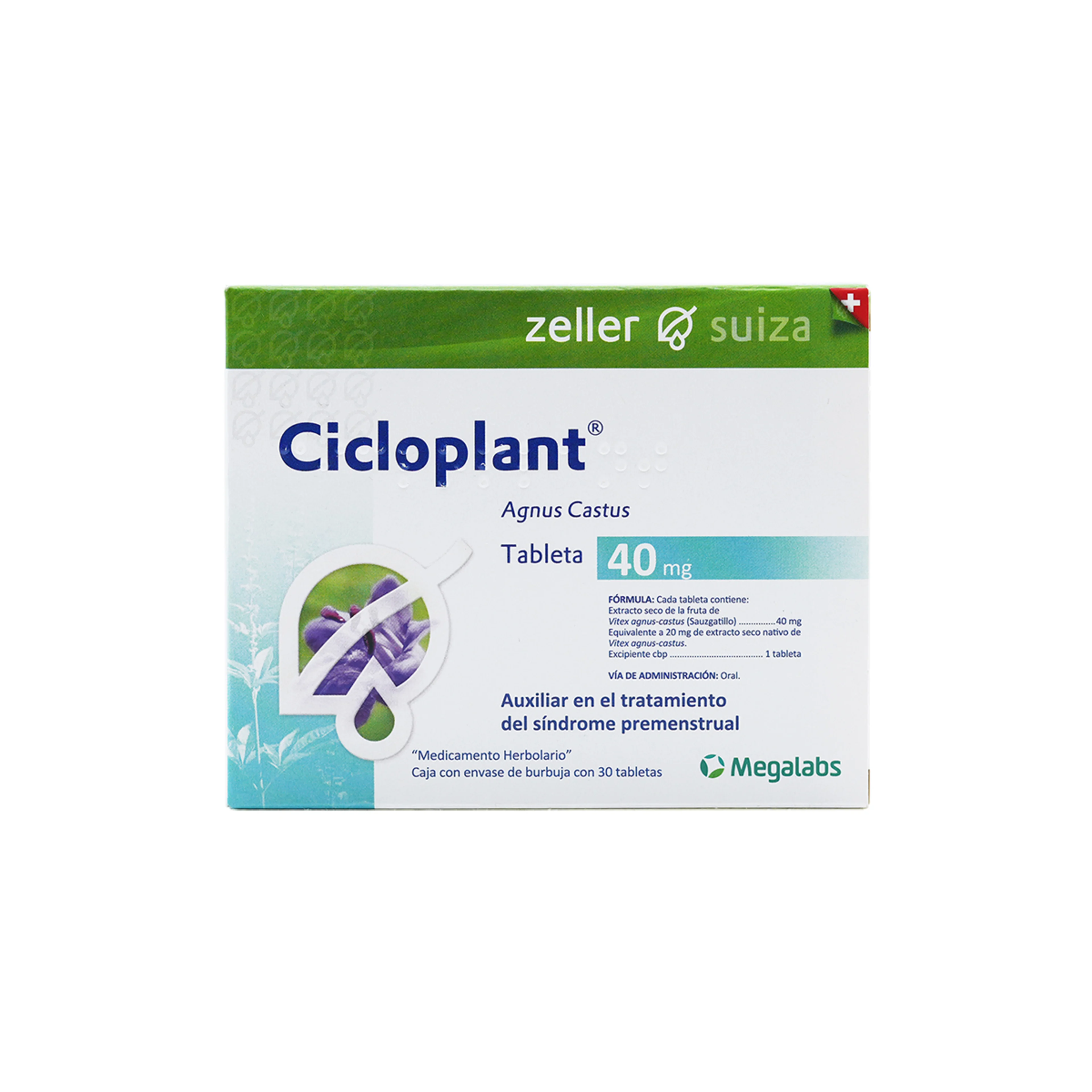 Cicloplant 40 Mg Con 30 Tabletas