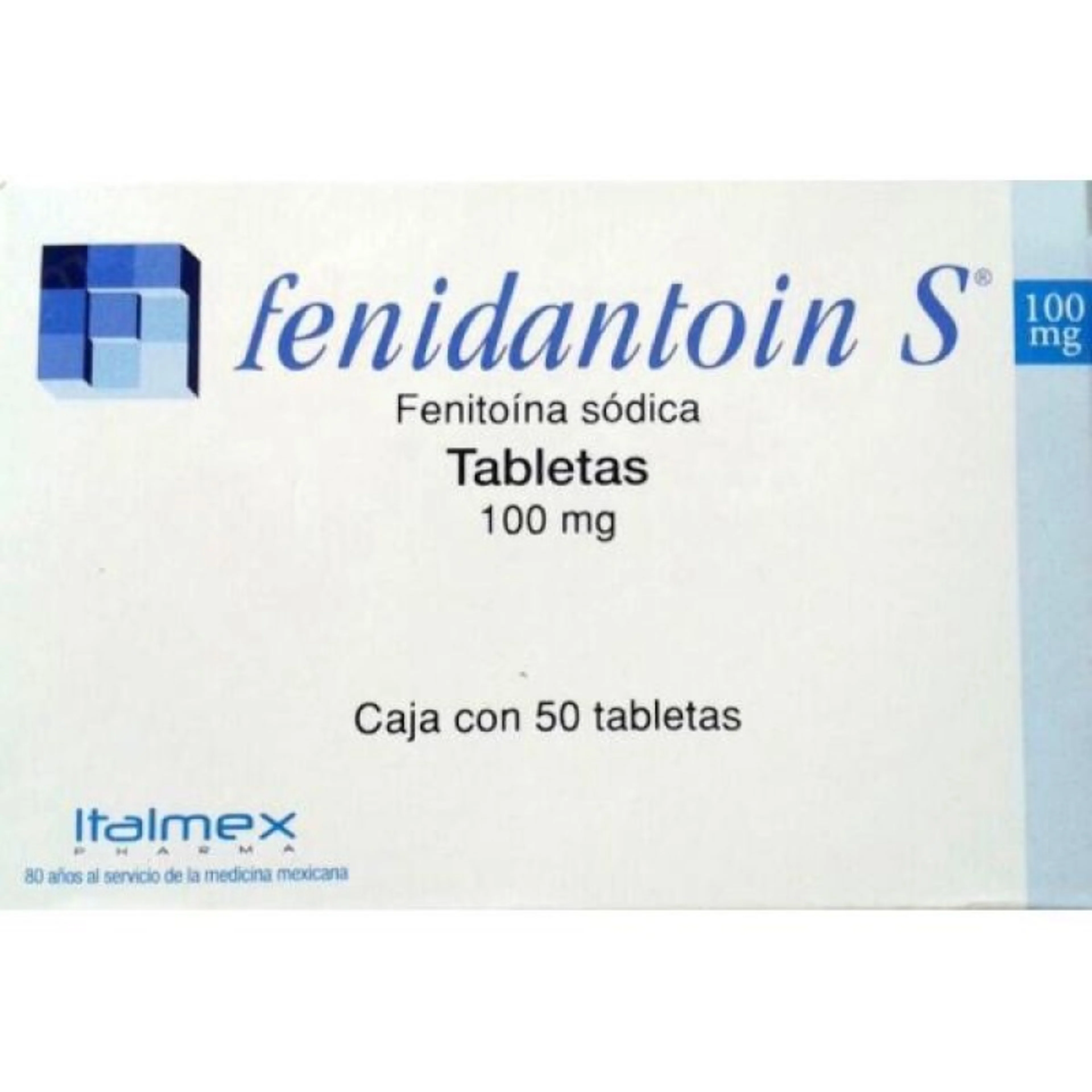 Fenidantoin S 100 Mg Con 50 Tabletas
