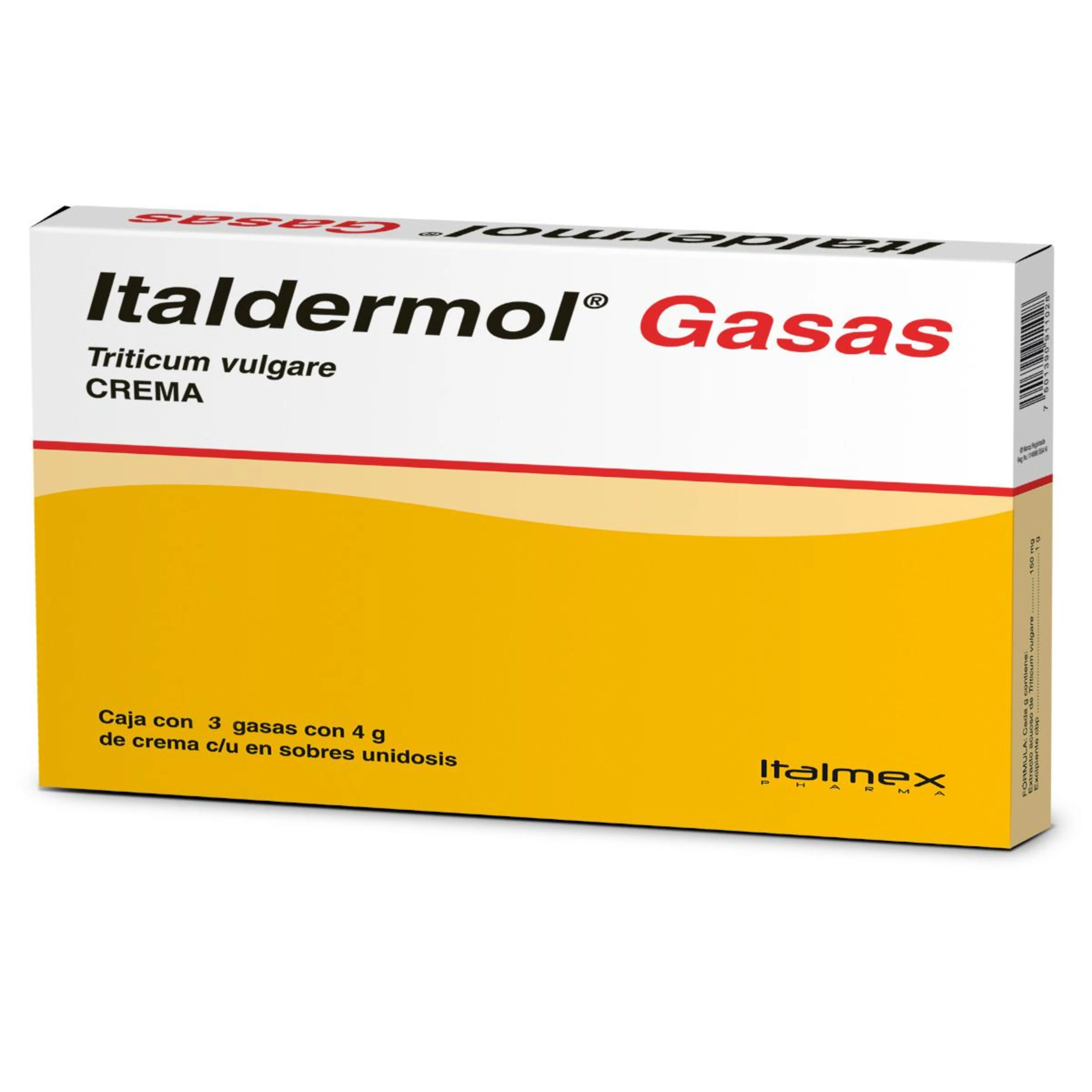 Italdermol 150 Mg Con 3 Gasas Con 4 G De Crema