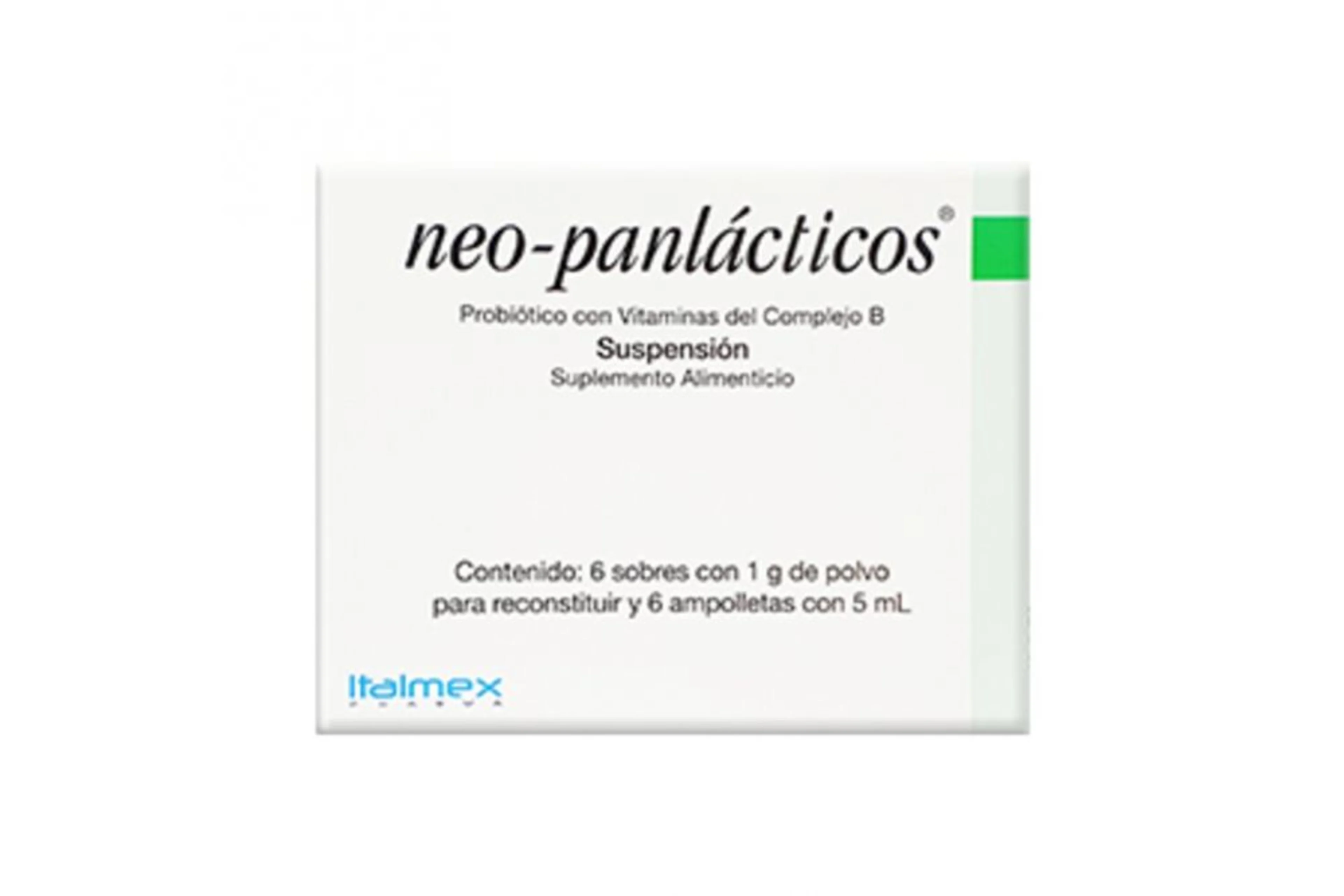 Neopanlacticos acetato de hidroxicolobamina 5 ml hidratos de carbono 4 mcg con 6 ampolleta
