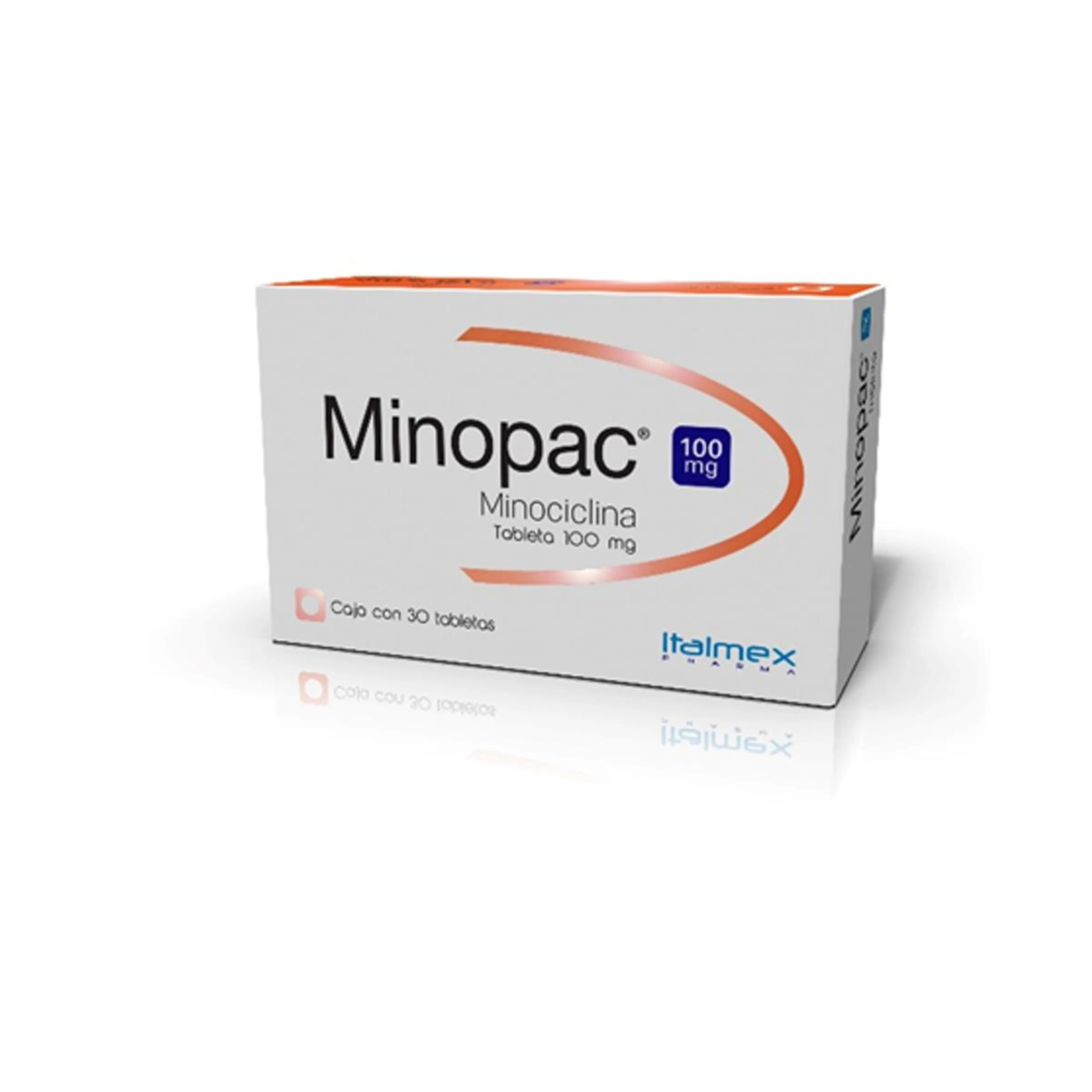 Minopac Minociclina 100 Mg Con 30 Tabletas