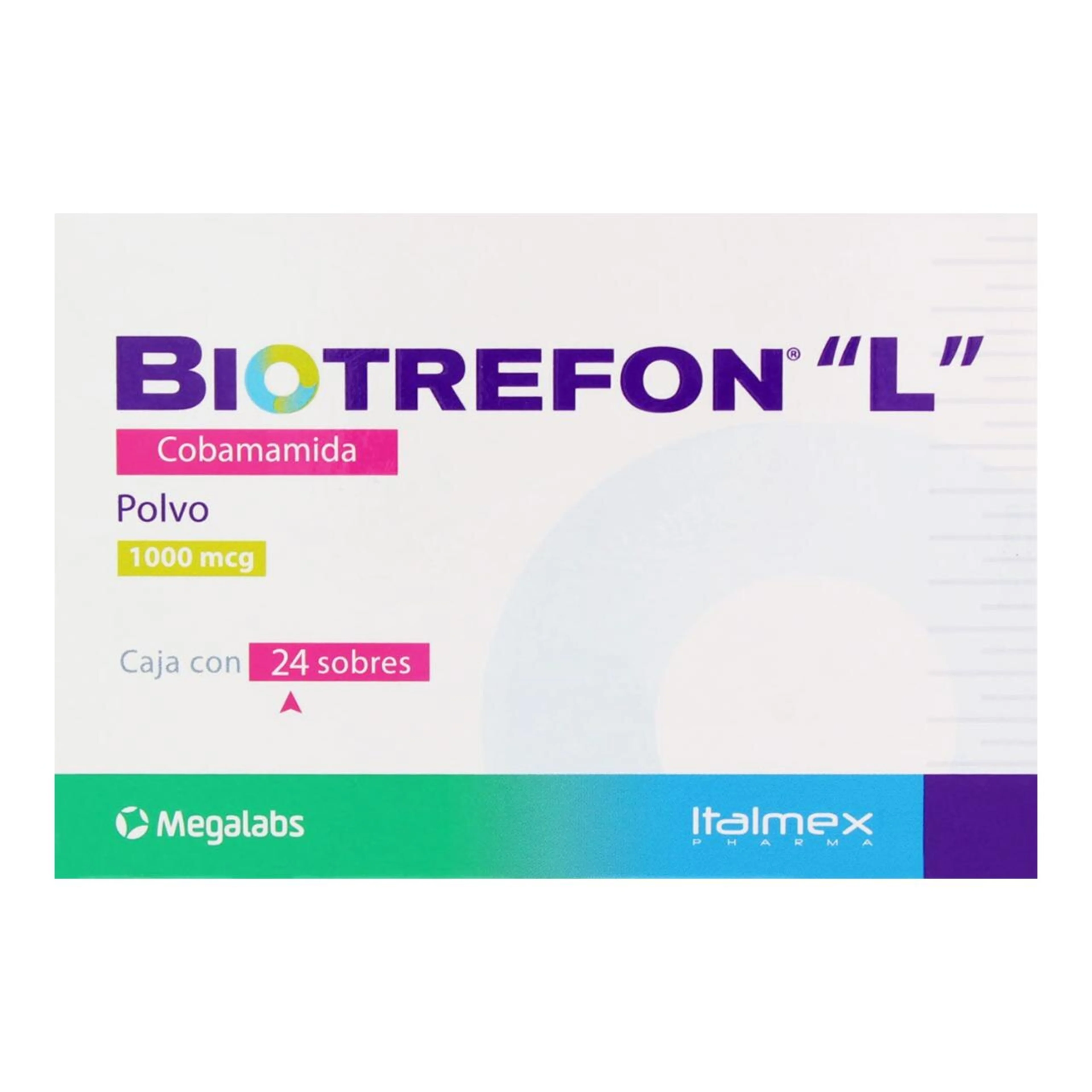 Biotrefón L 1000 Mcg Con 24 Sobres Con Polvo