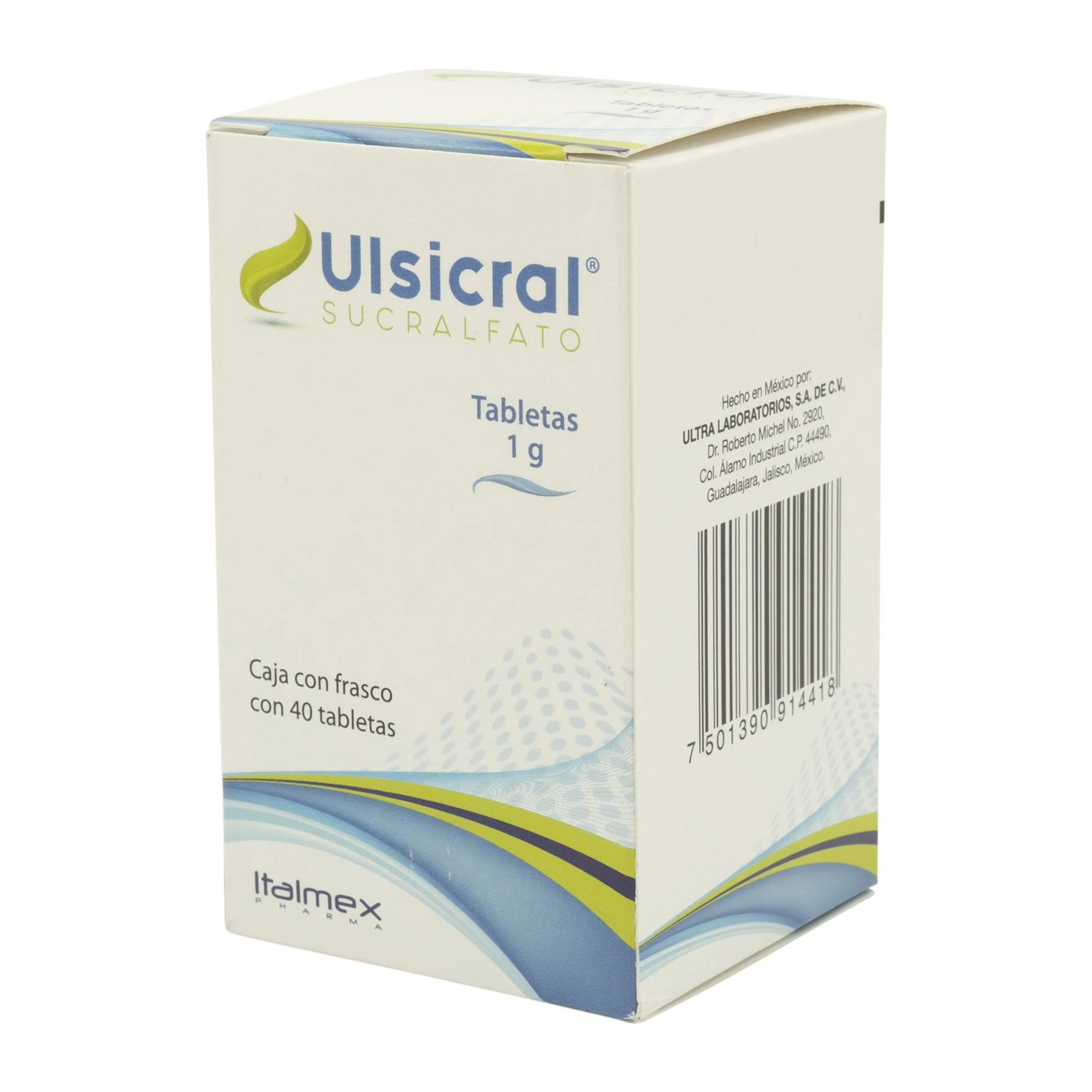 Ulsicral 1 Gr Con 40 Tabletas