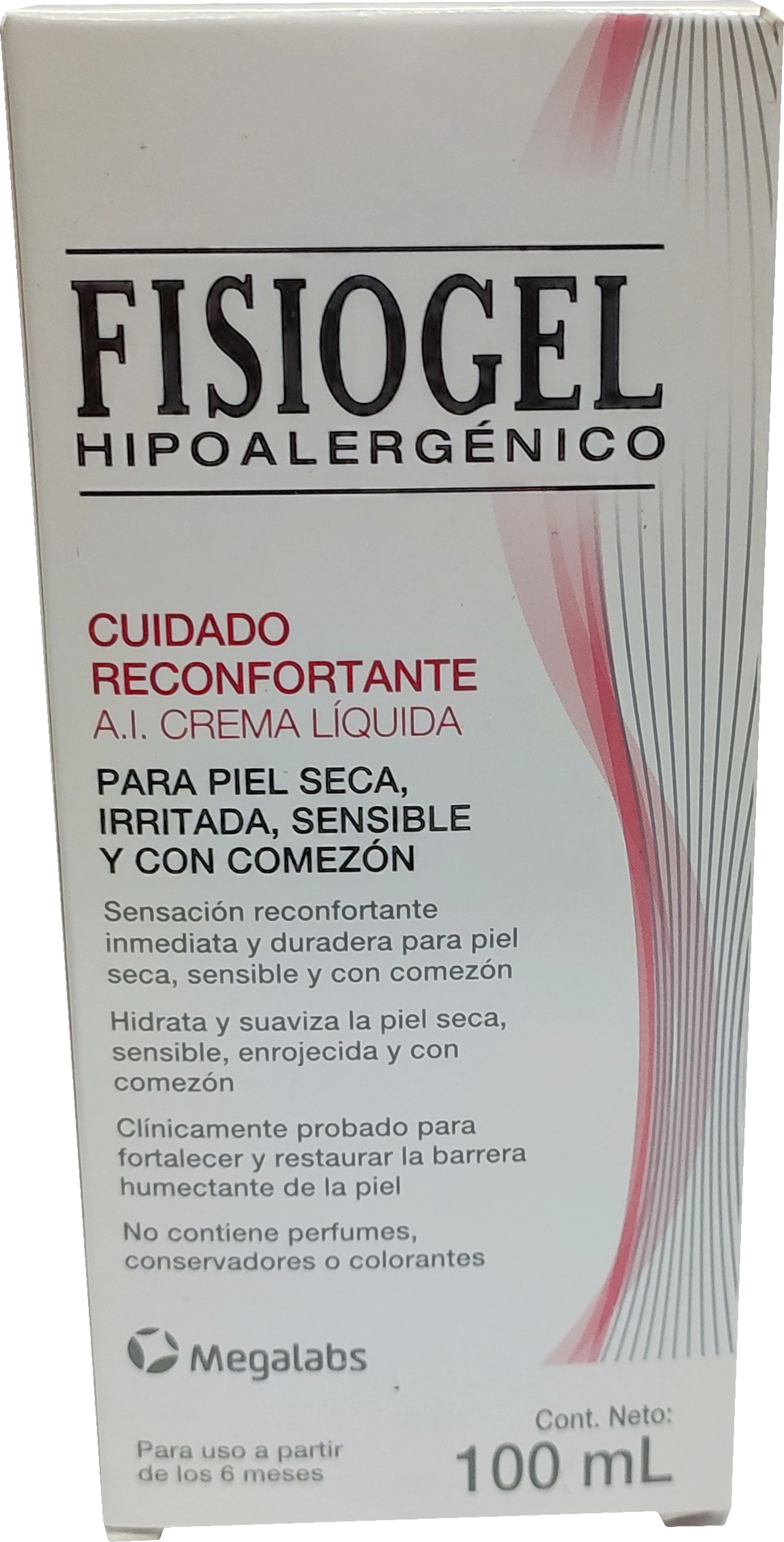 Fisiogel Hipoalergénico Reconfortante A.I. Crema Líquida 100 Ml