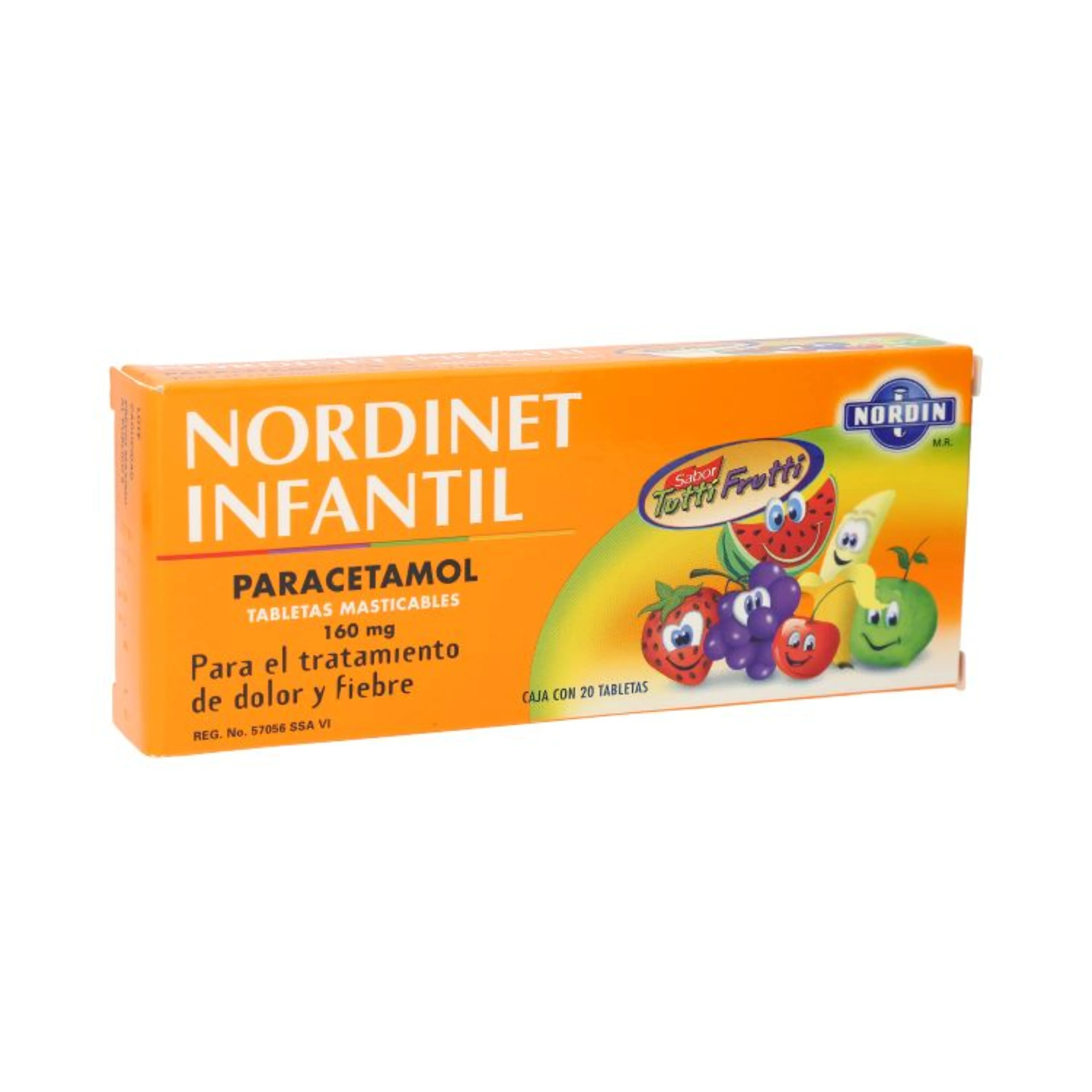 Nordinet inf masticable tabletas 20