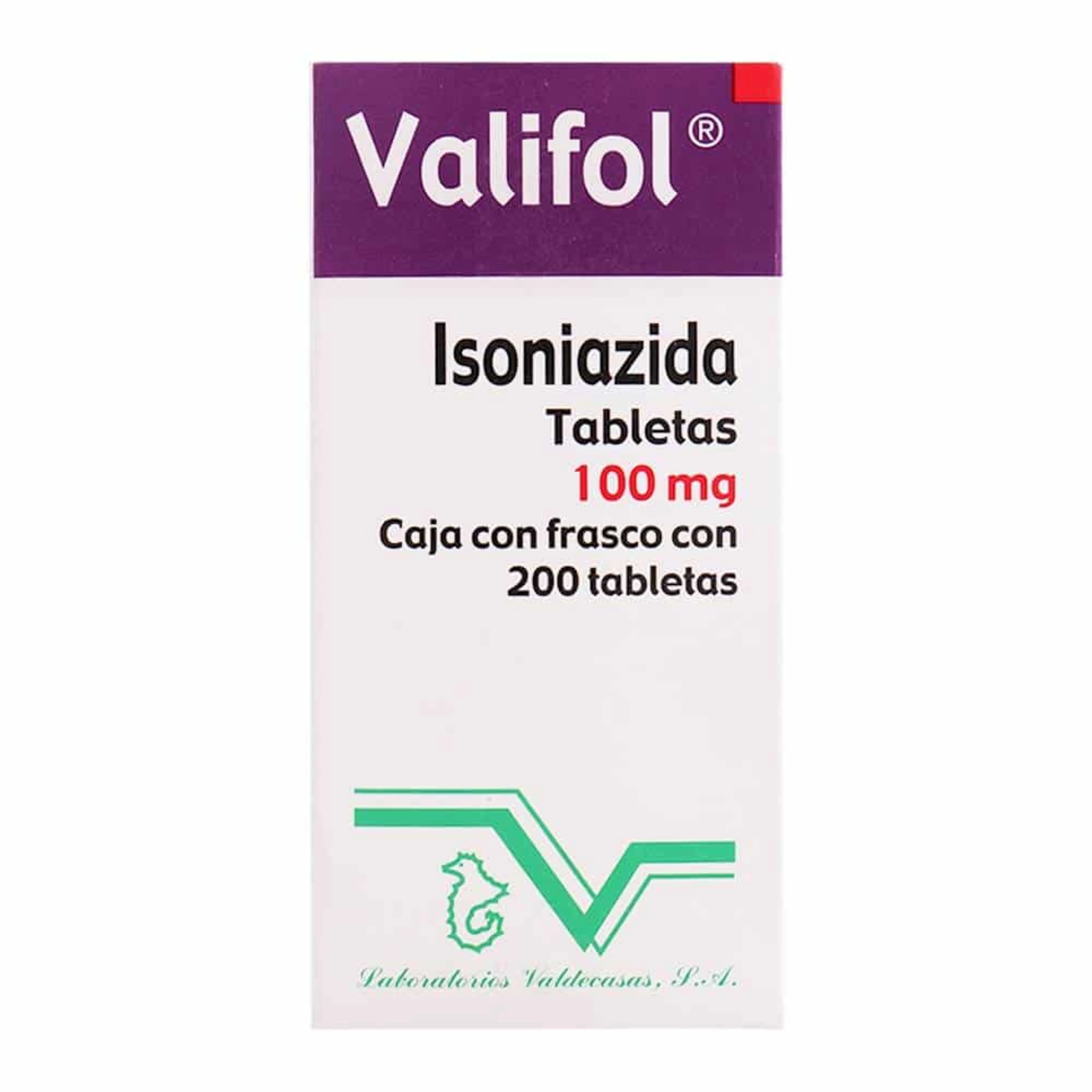 Valifol 100 mg. oral 200 tabletas