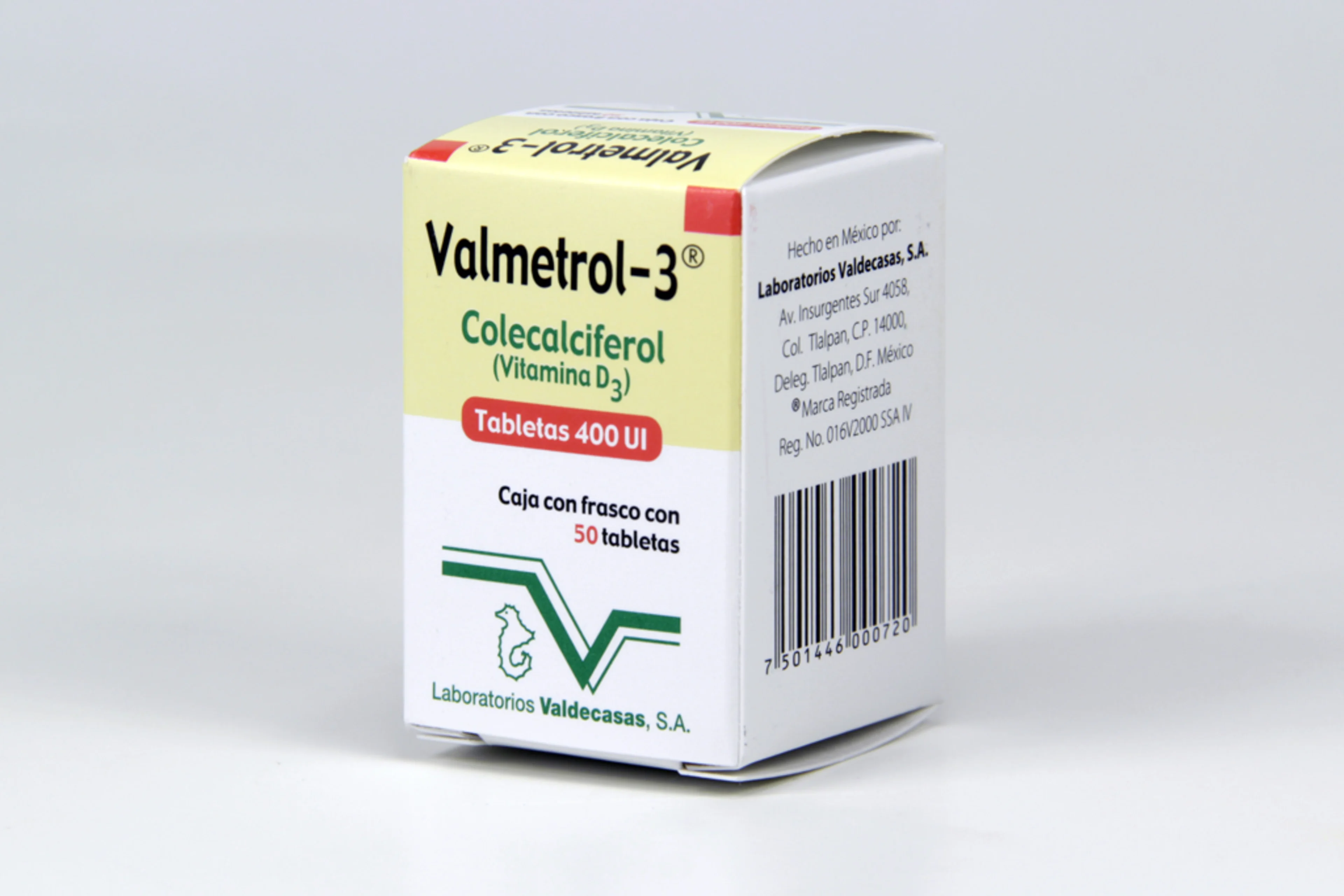 Valmetrol-3 400 Ui Con 50 Tabletas