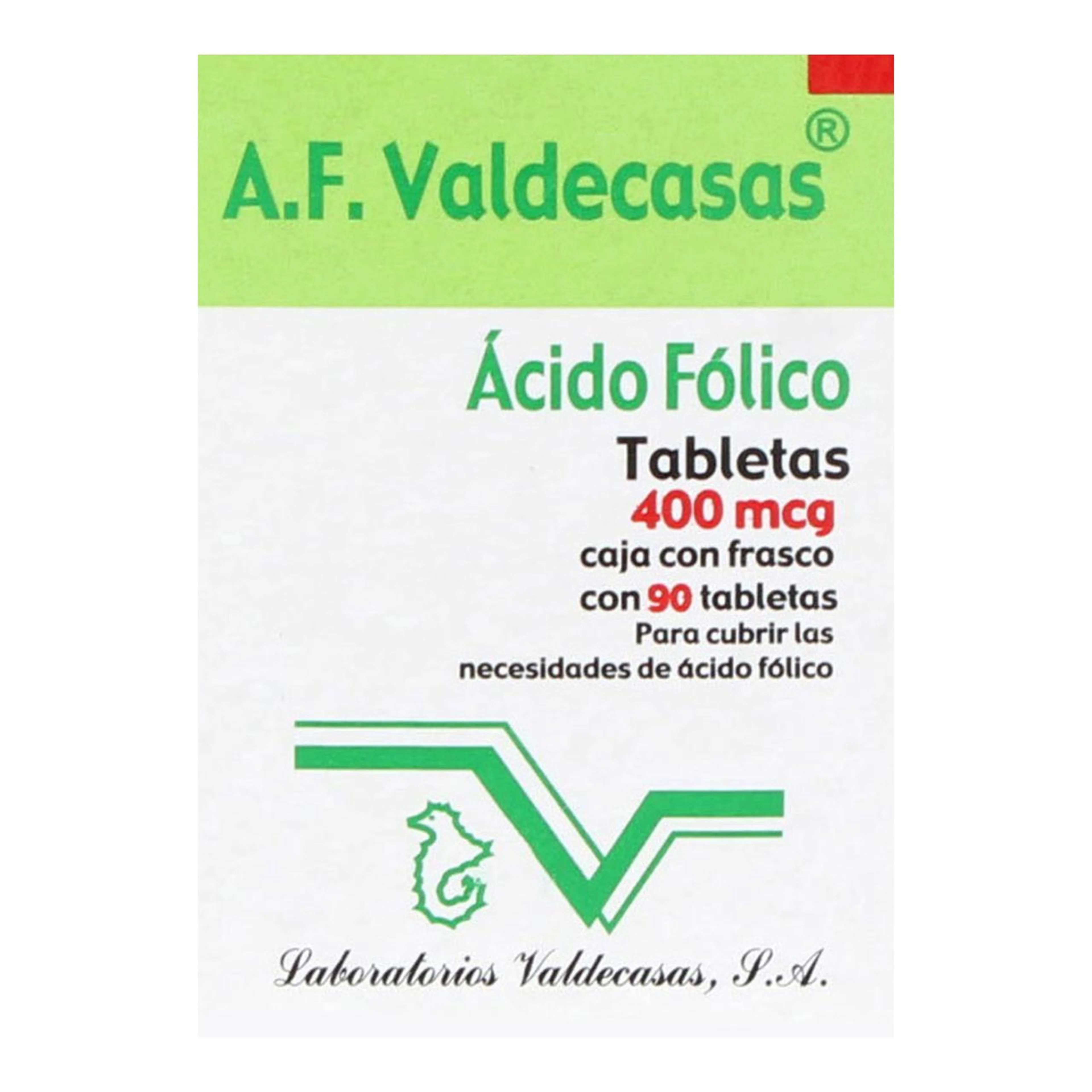 Ácido Fólico con 90 Tabletas