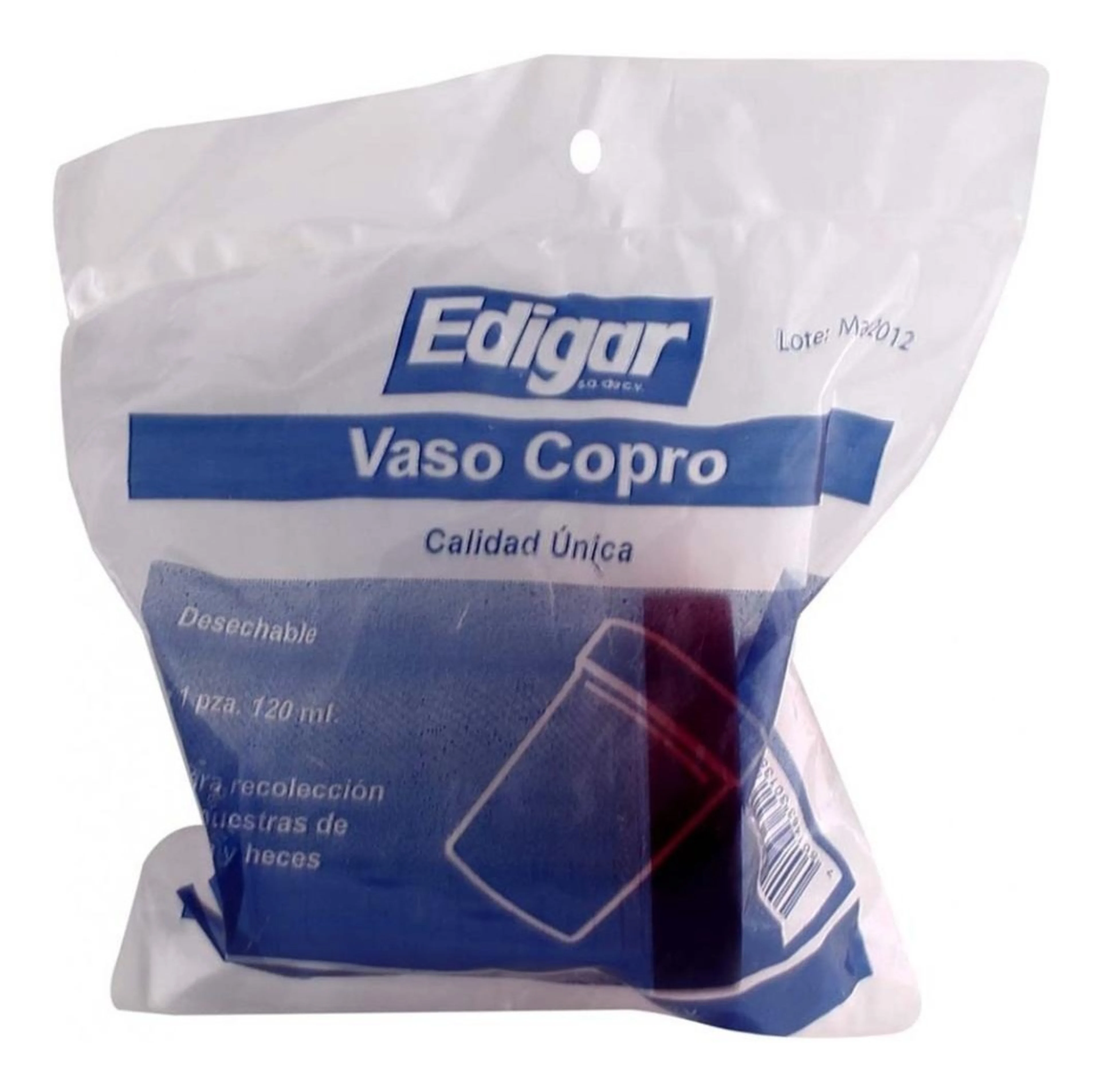 Vaso Copro Recolector De Muestras Desechable 120 Ml