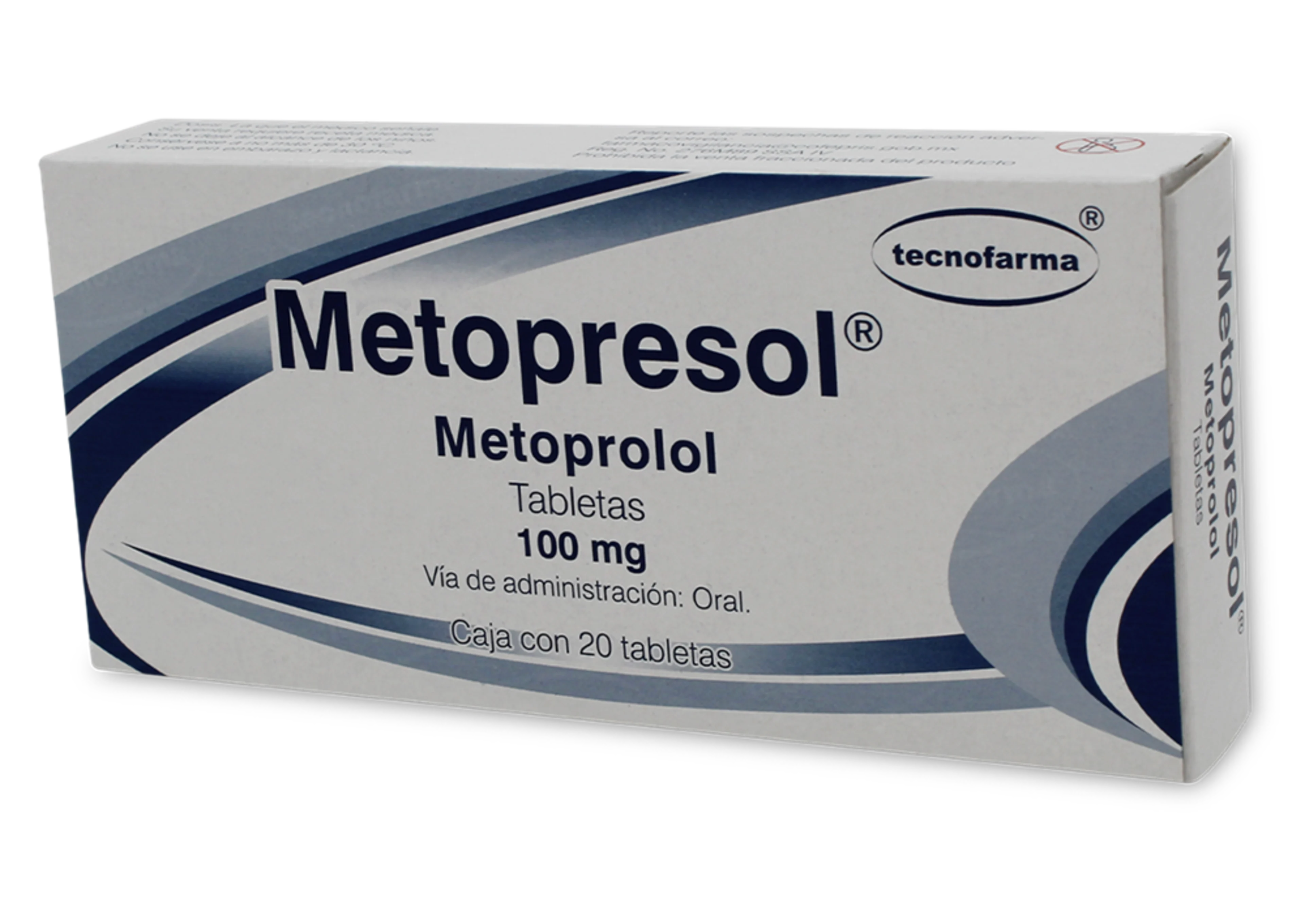 Metopresol 100 Mg Con 20 Tabletas