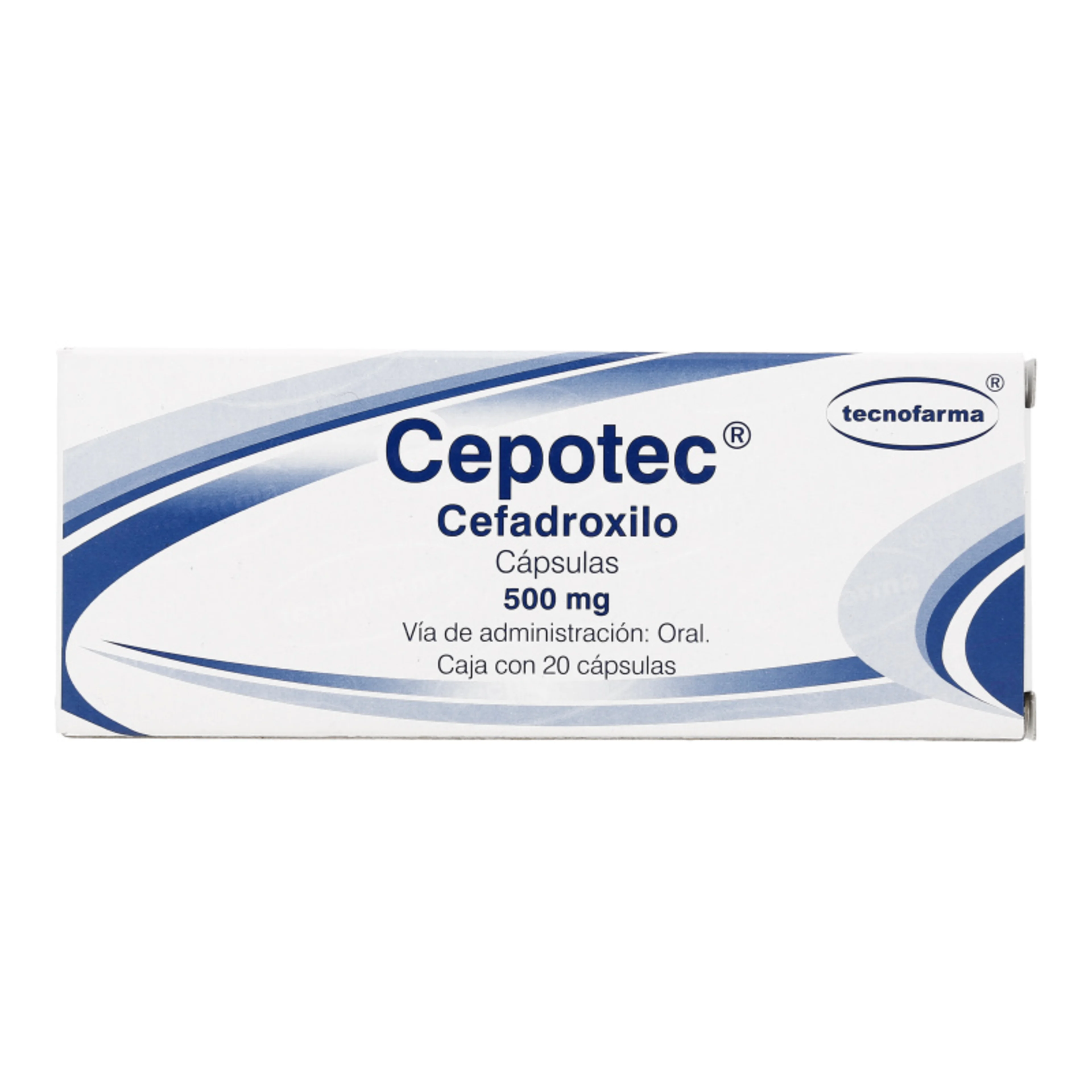 Cepotec Cefadroxilo 500 Mg Con 20 Cápsulas