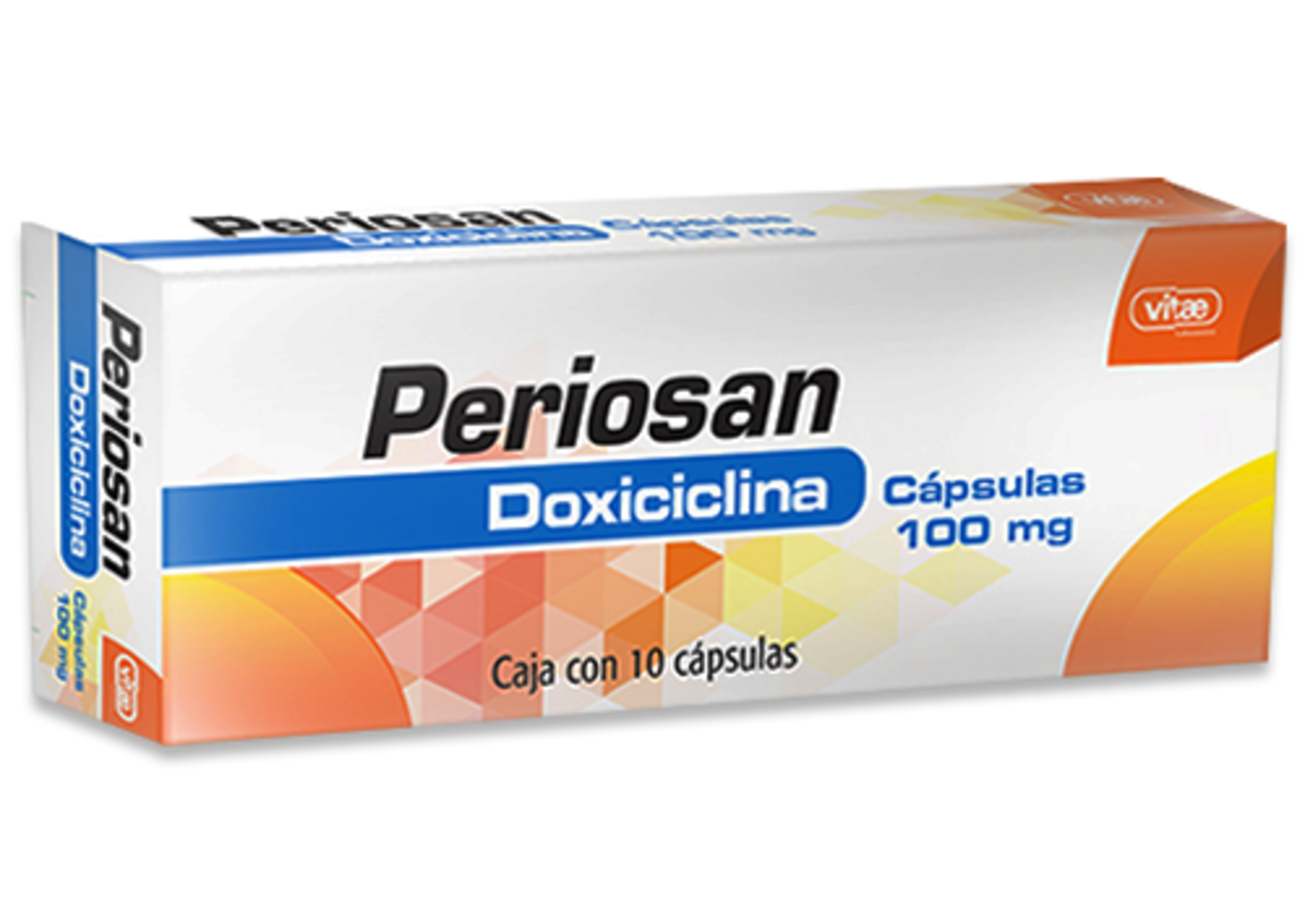 Periosan Doxiciclina 100 Mg Con 10 Cápsulas
