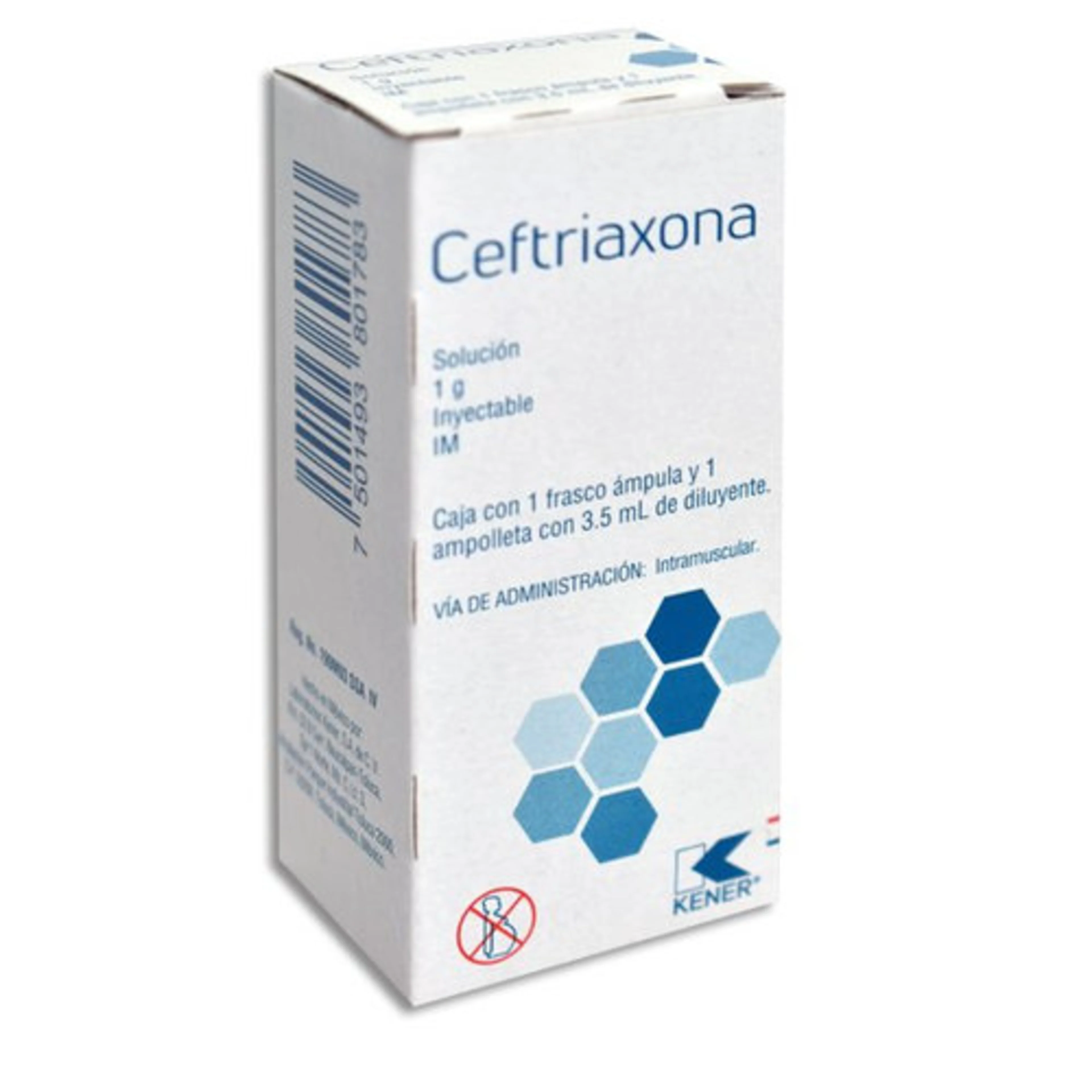 Ceftriaxona Solución Con 3.5 Ml