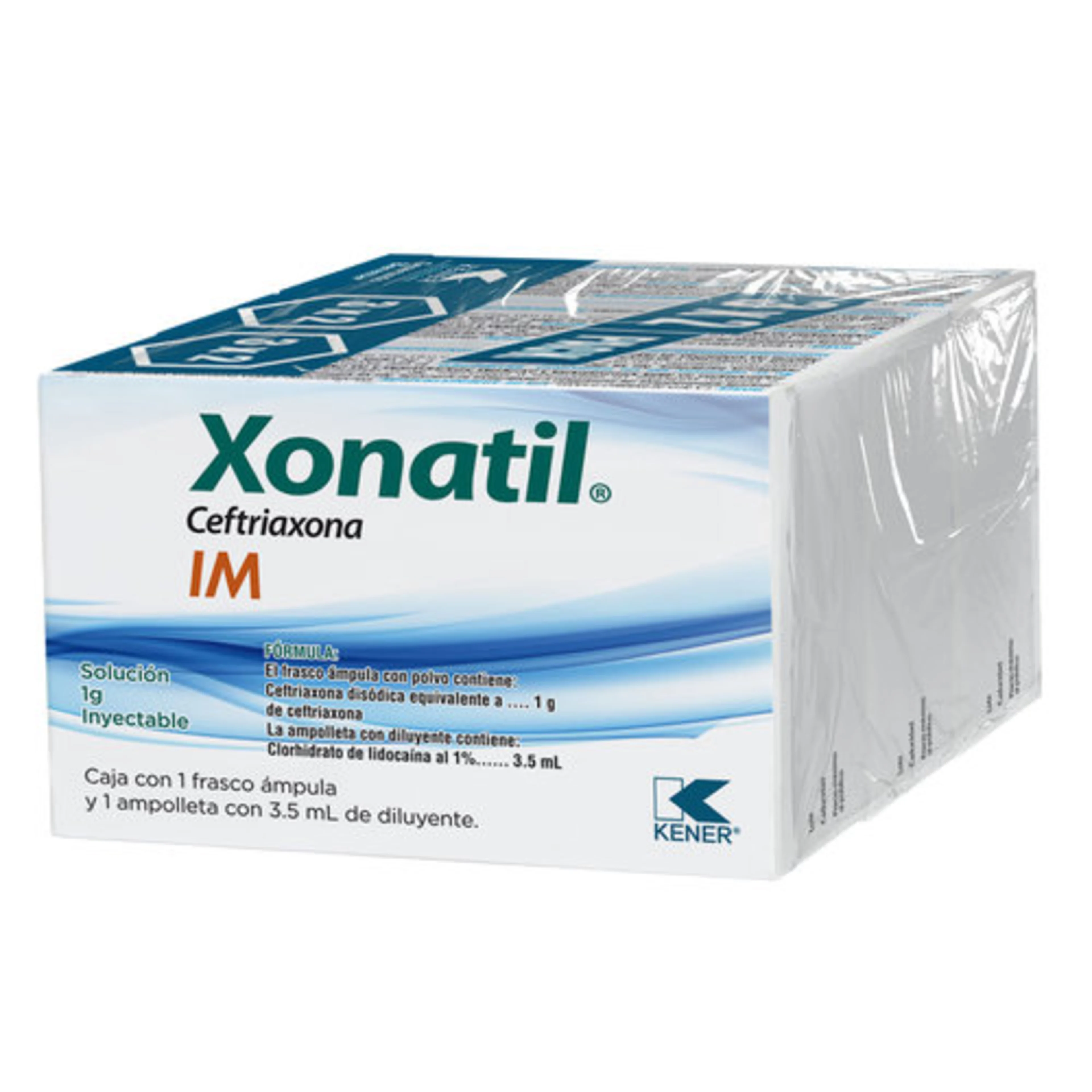Xonatil Ceftriaxona 1 G Con 3.5 Ml Pack De 3 X 2