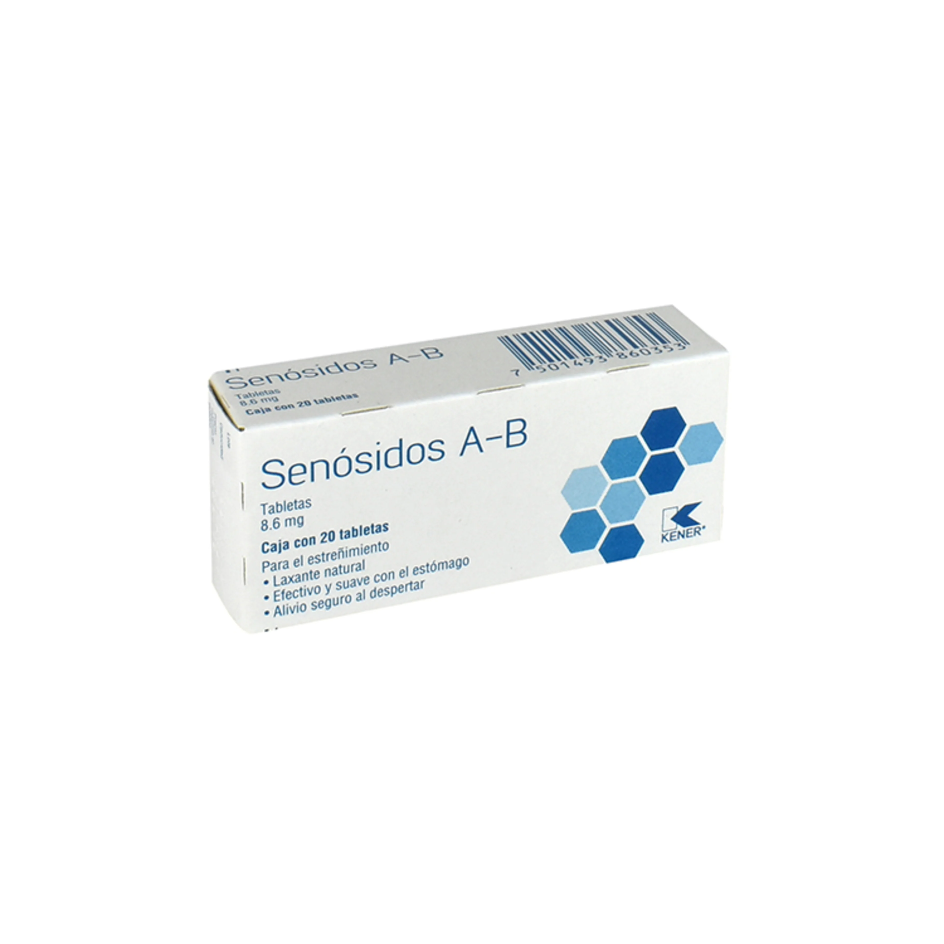 Senósidos A-B 8.6 Mg Con 20 Tabletas (Kener)