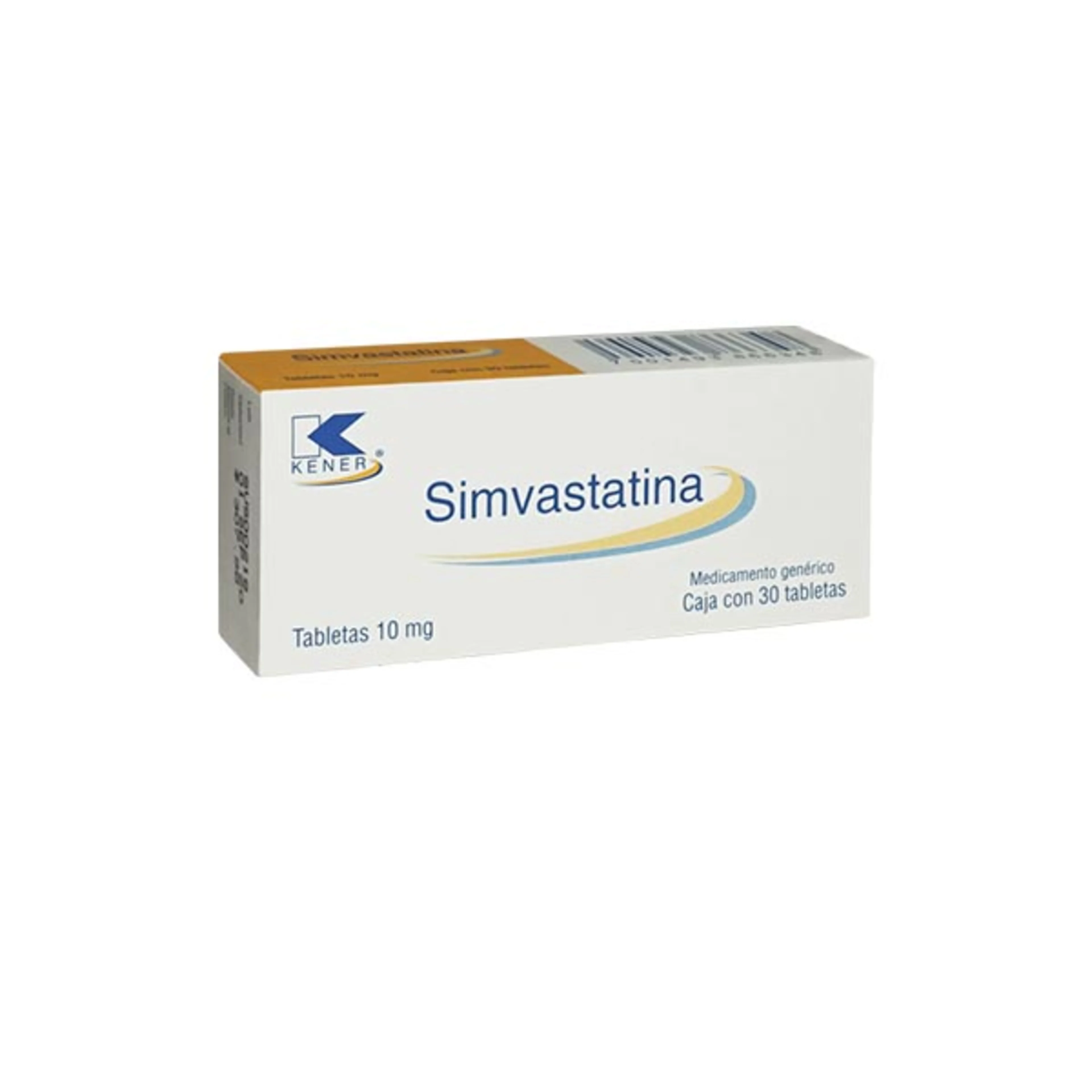 Simvastatina 10 Mg Con 30 Tabletas