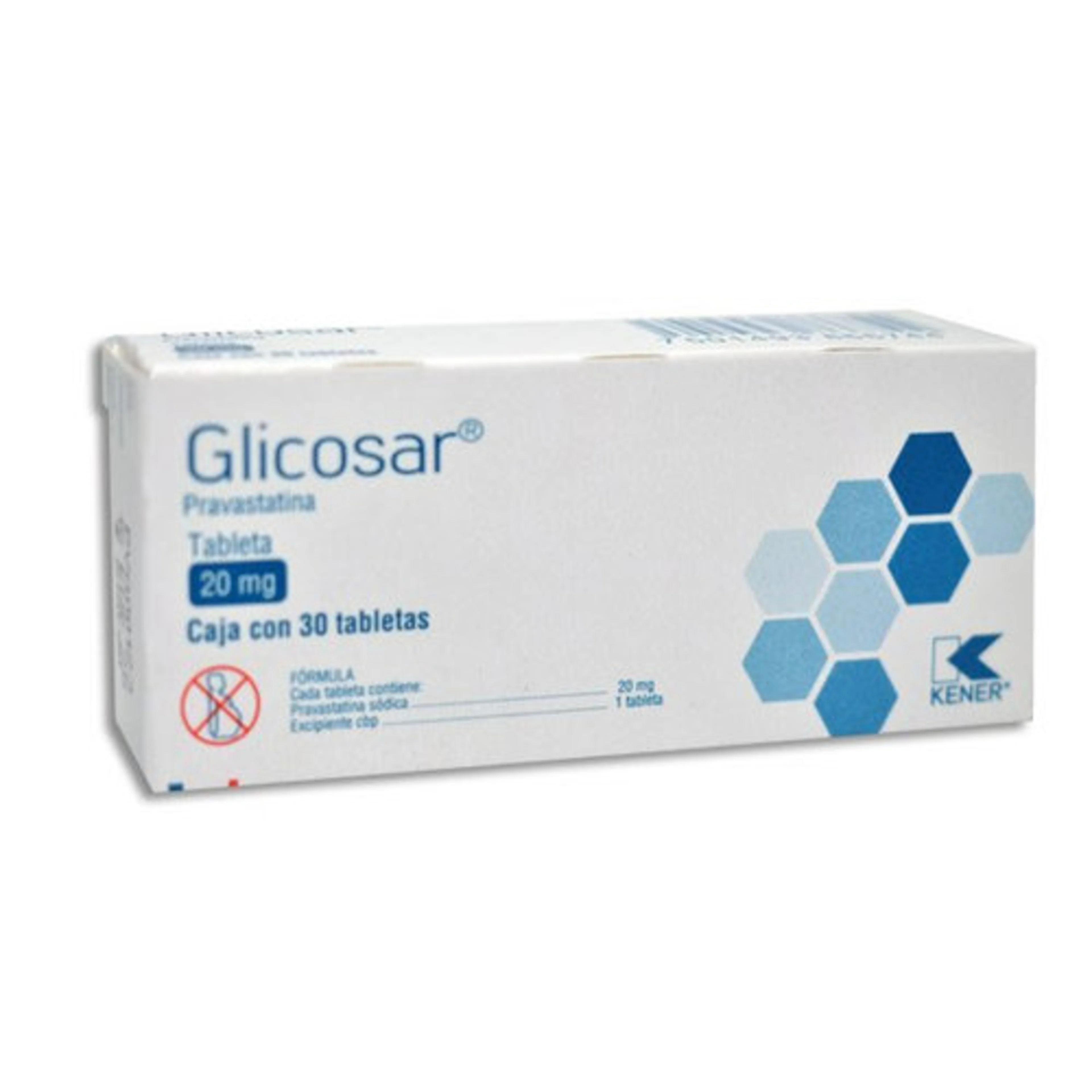 Glicosar 20 Mg Con 30 Tabletas