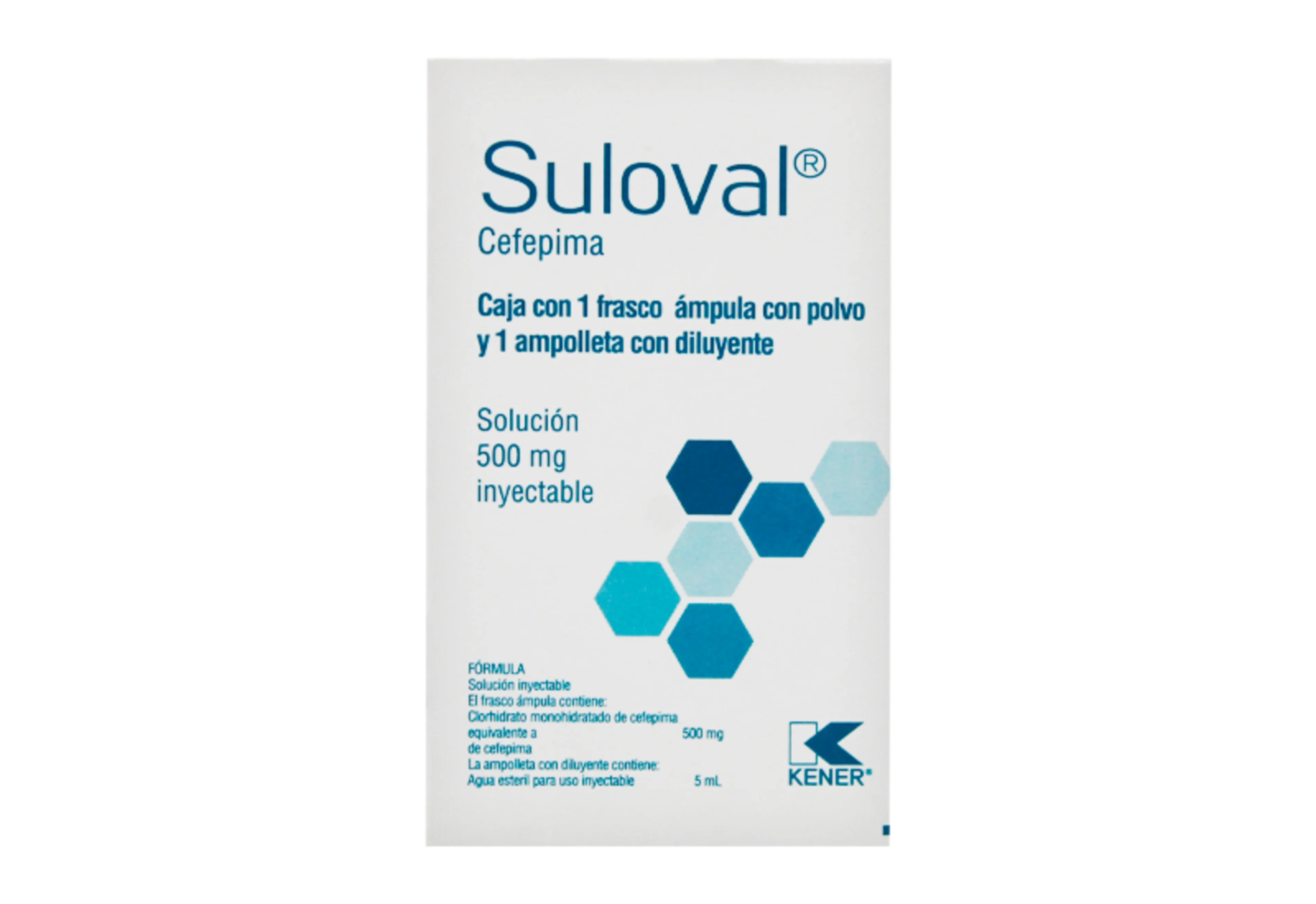 Suloval Cefepima 500 Mg Con 1 Frasco Ámpula