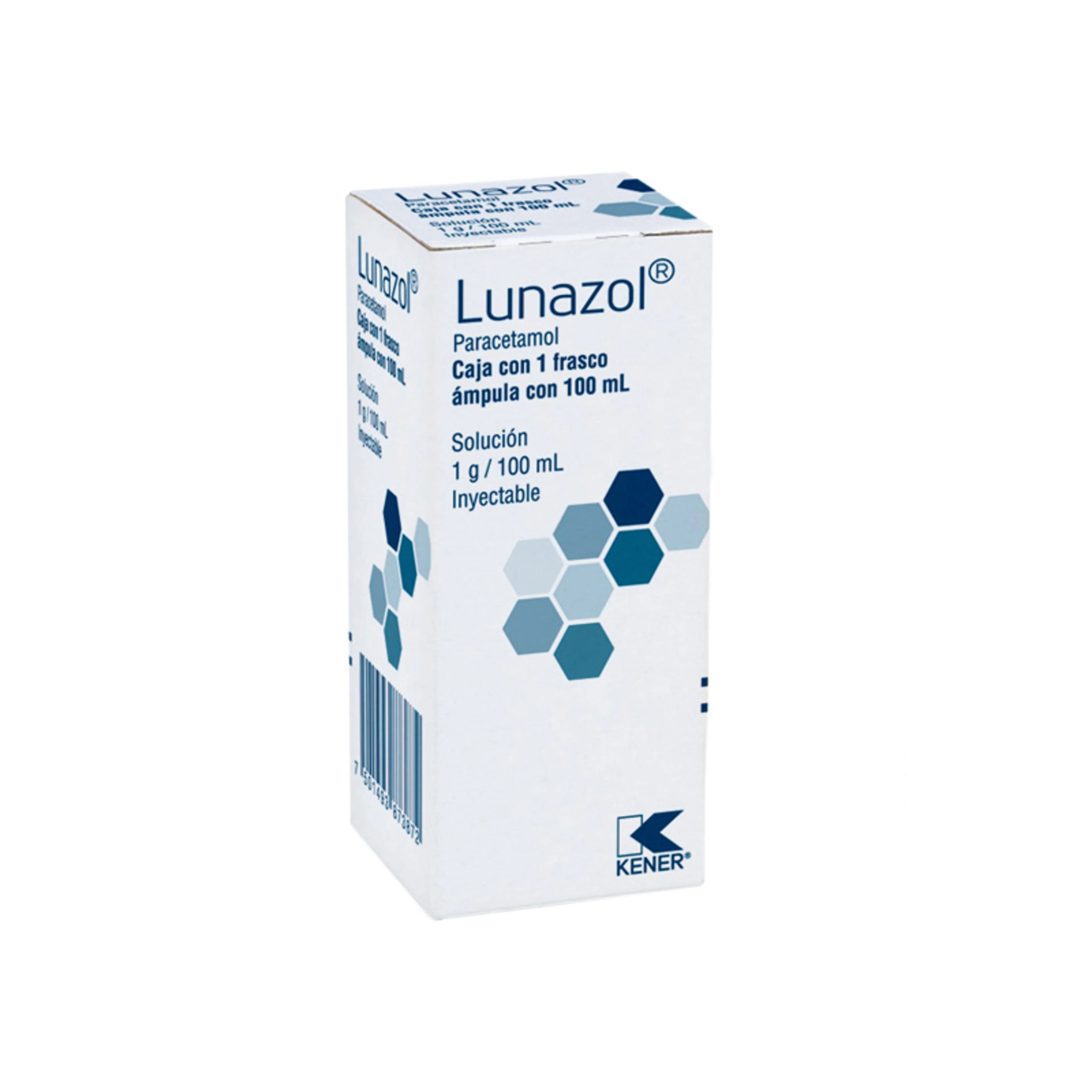 Lunazol 1 G Solución Inyectable Frasco Con Ámpula 100 Ml