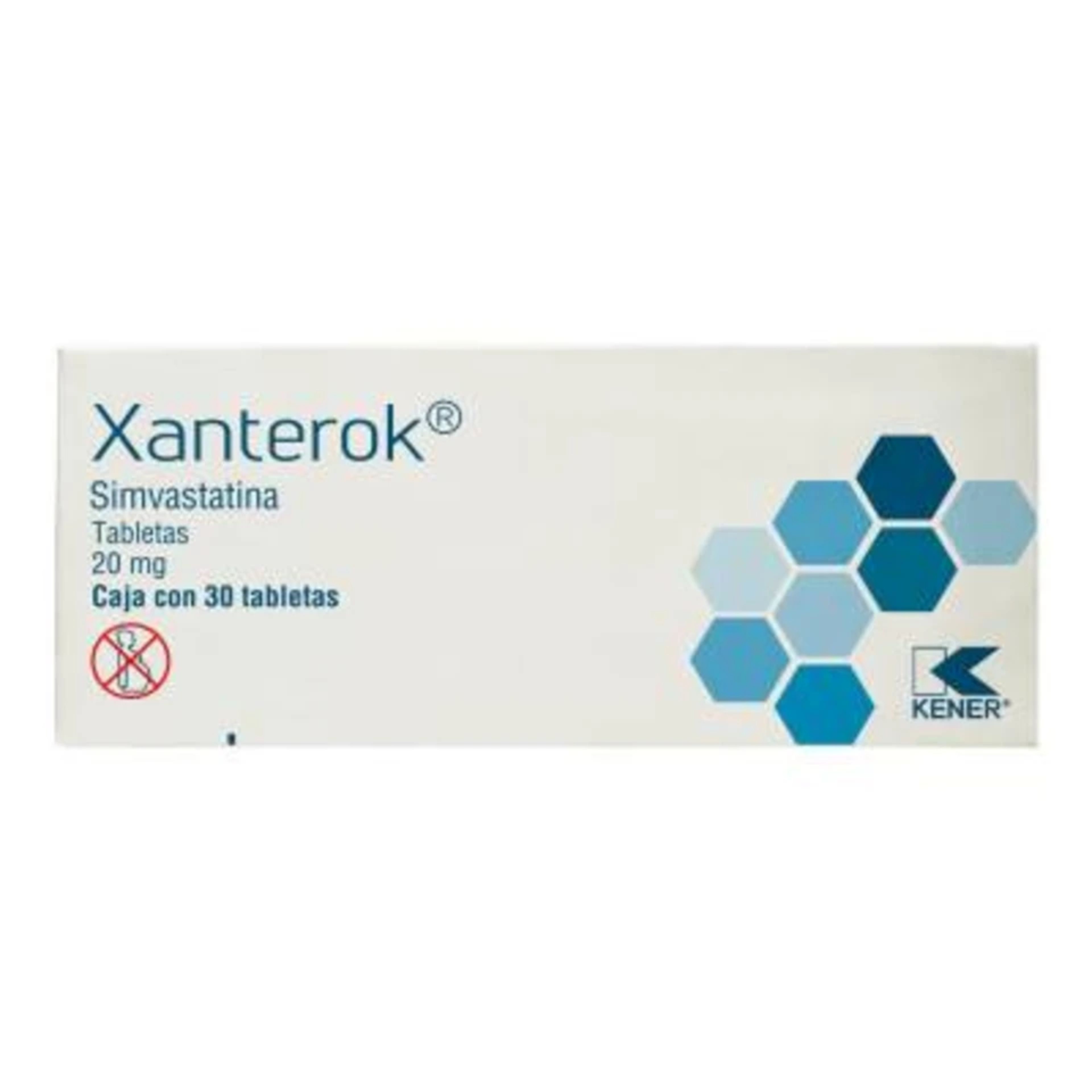 Xanterok 20 Mg Con 30 Tabletas