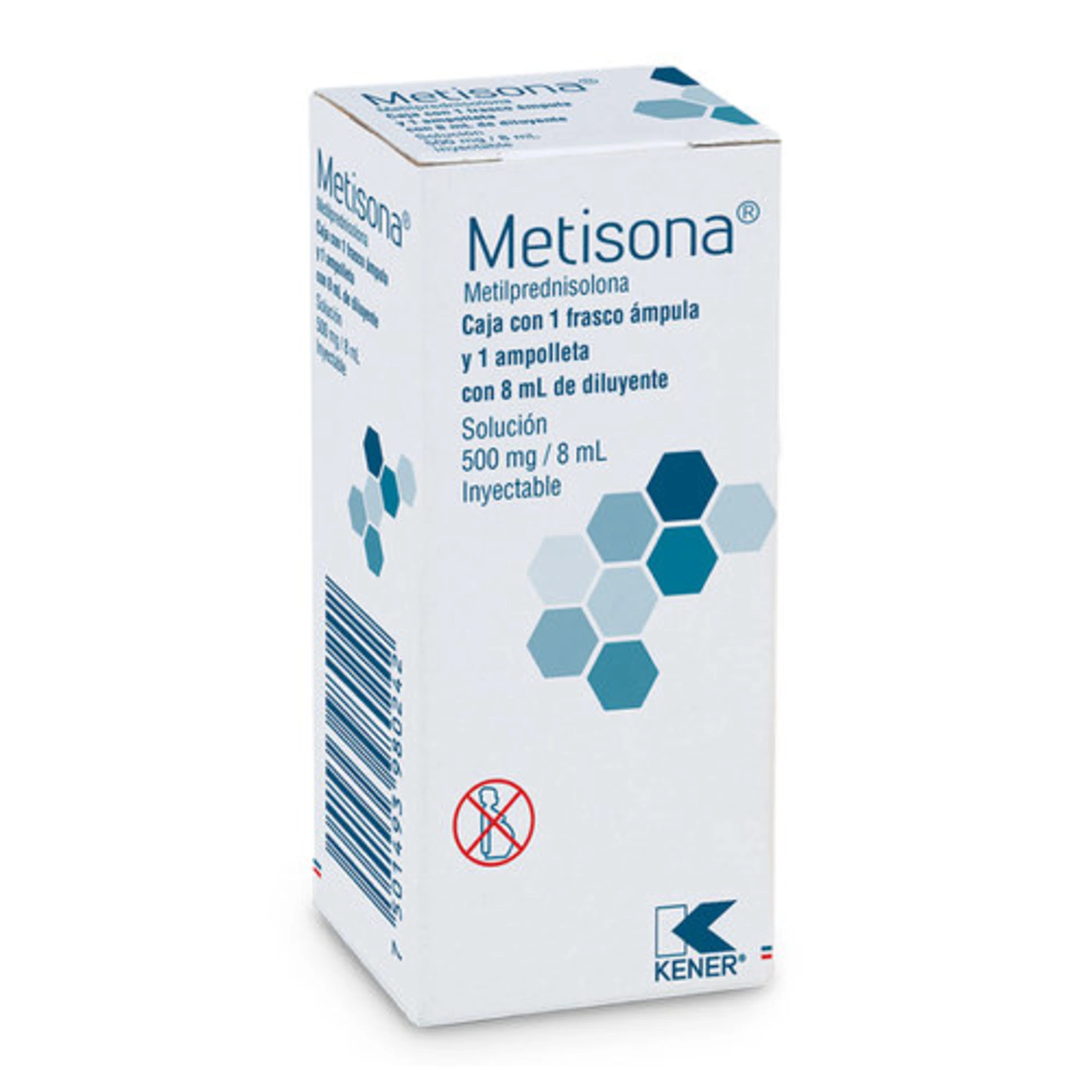 Metisona 500 Mg 1 Frasco Ámpula 8 Ml