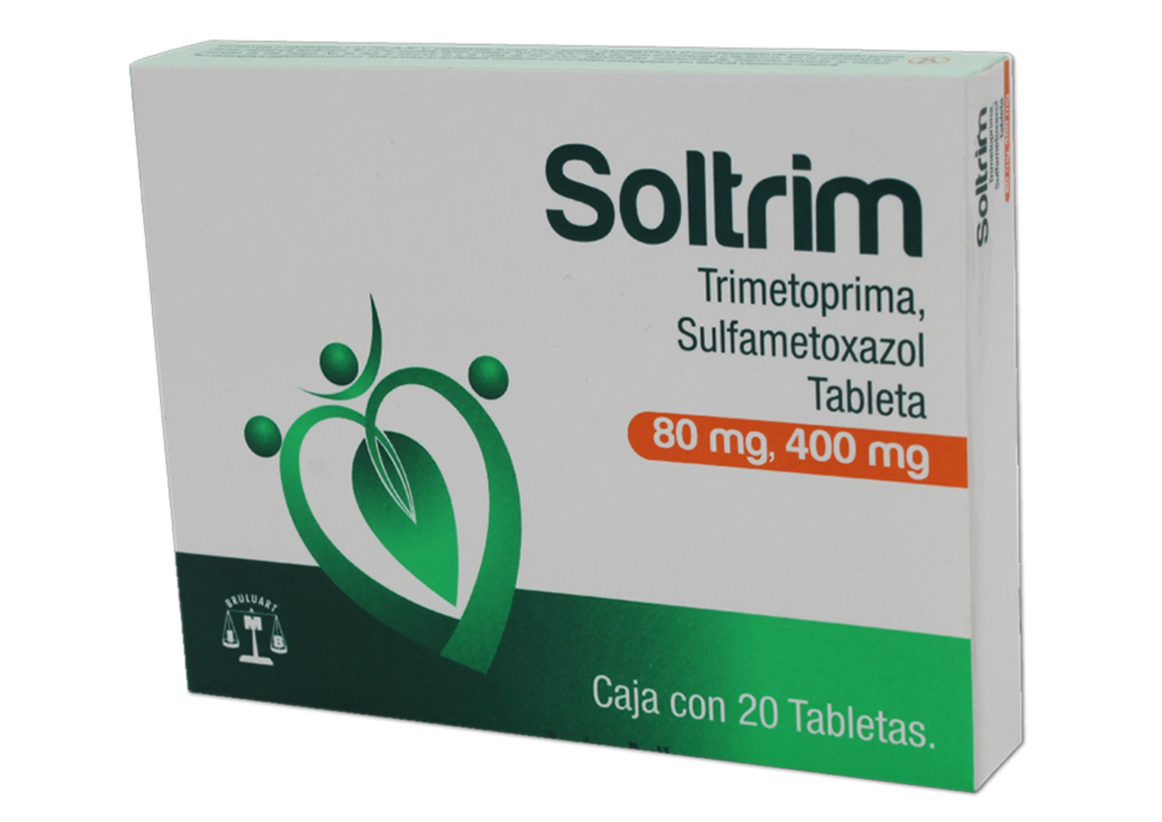 Soltrim Sulfametoxazol Trimetoprima 80/400 Mg Con 20 Tabletas