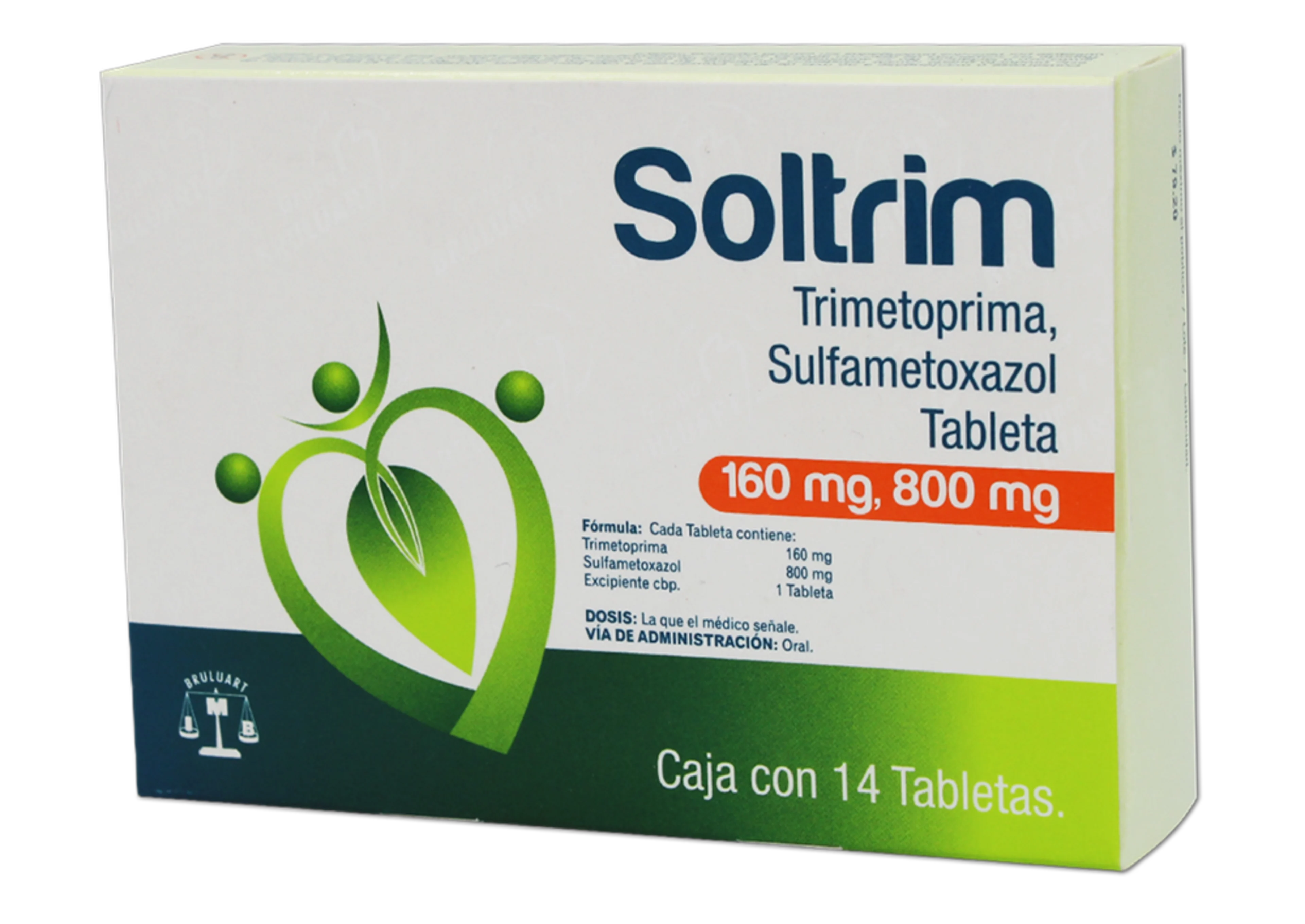 Soltrim Sulfametoxazol Trimetoprima 160/800 Mg Con 14 Tabletas