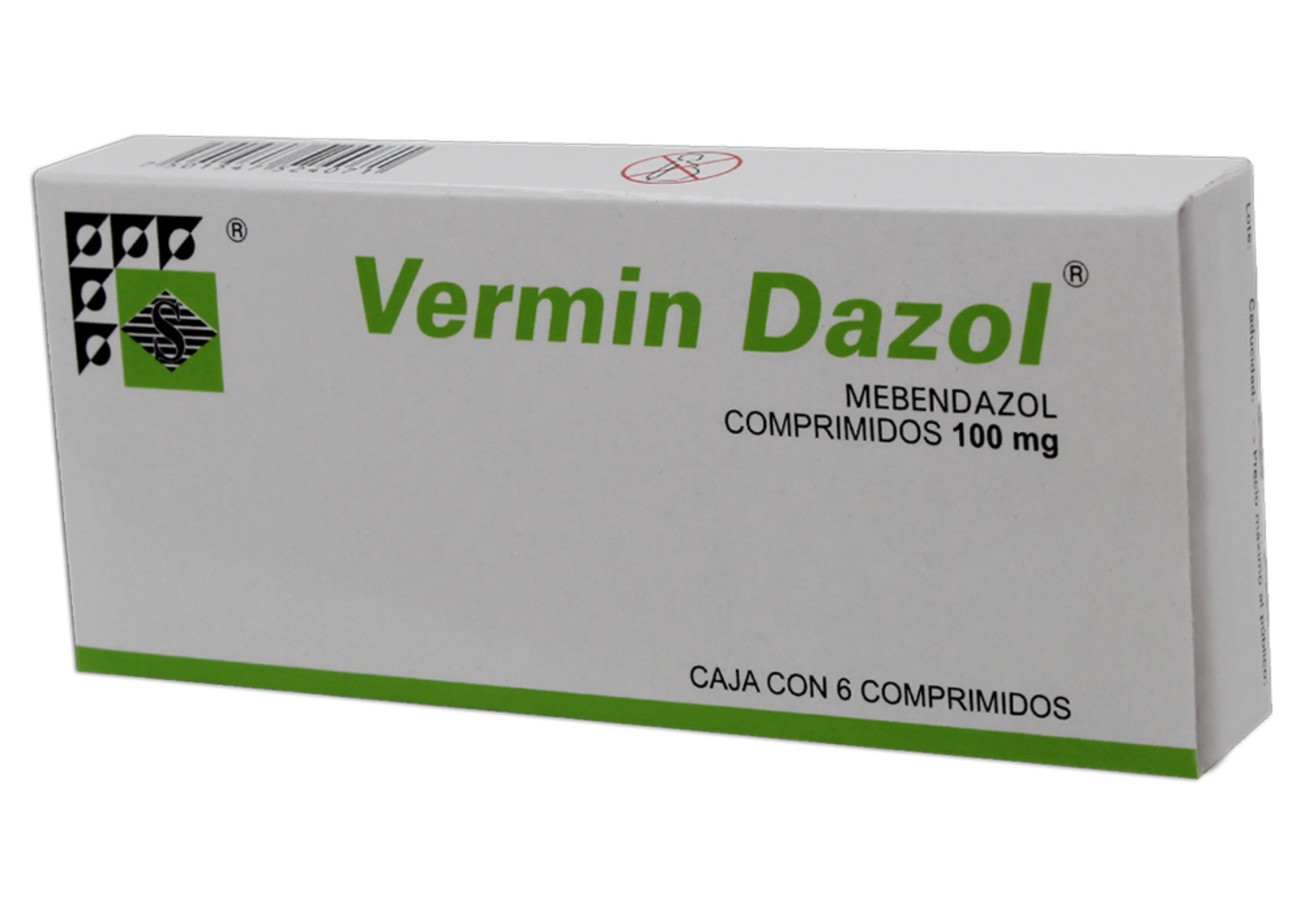 Vermin Dazol 100 Mg Con 6 Tabletas