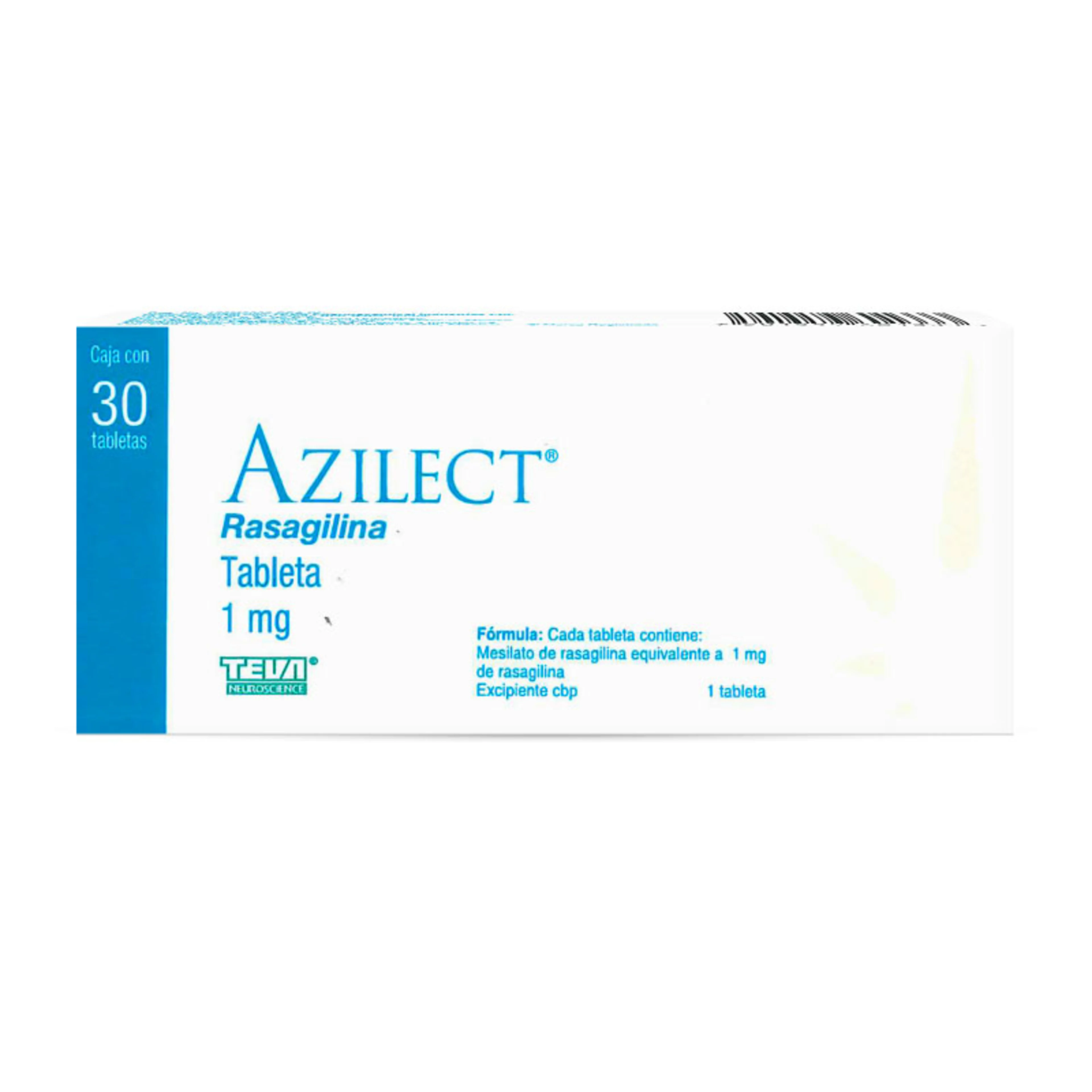 Azilect 1 Mg Con 30 Tabletas