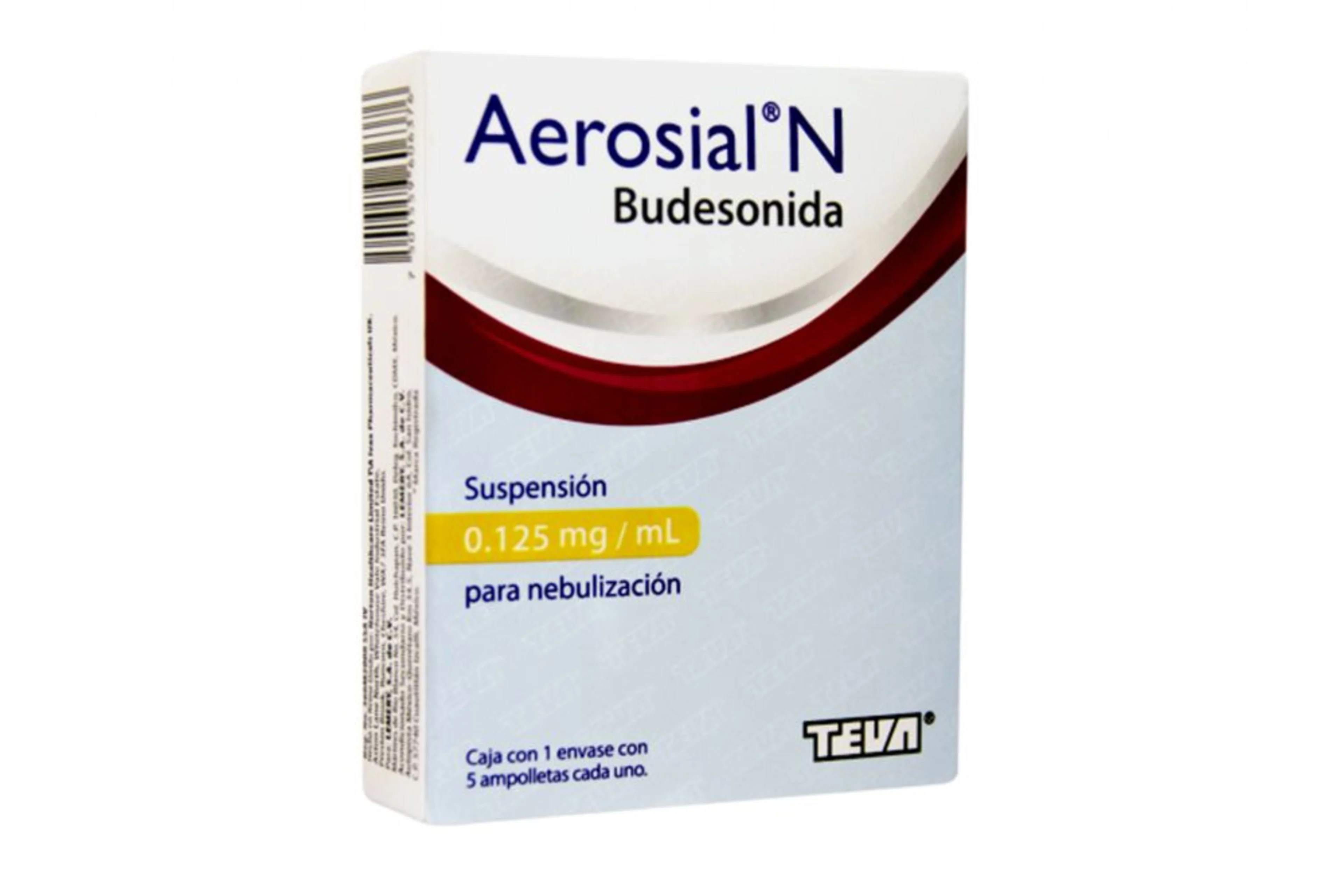 Aerosial budesonida 125 mg con 1 suspensión