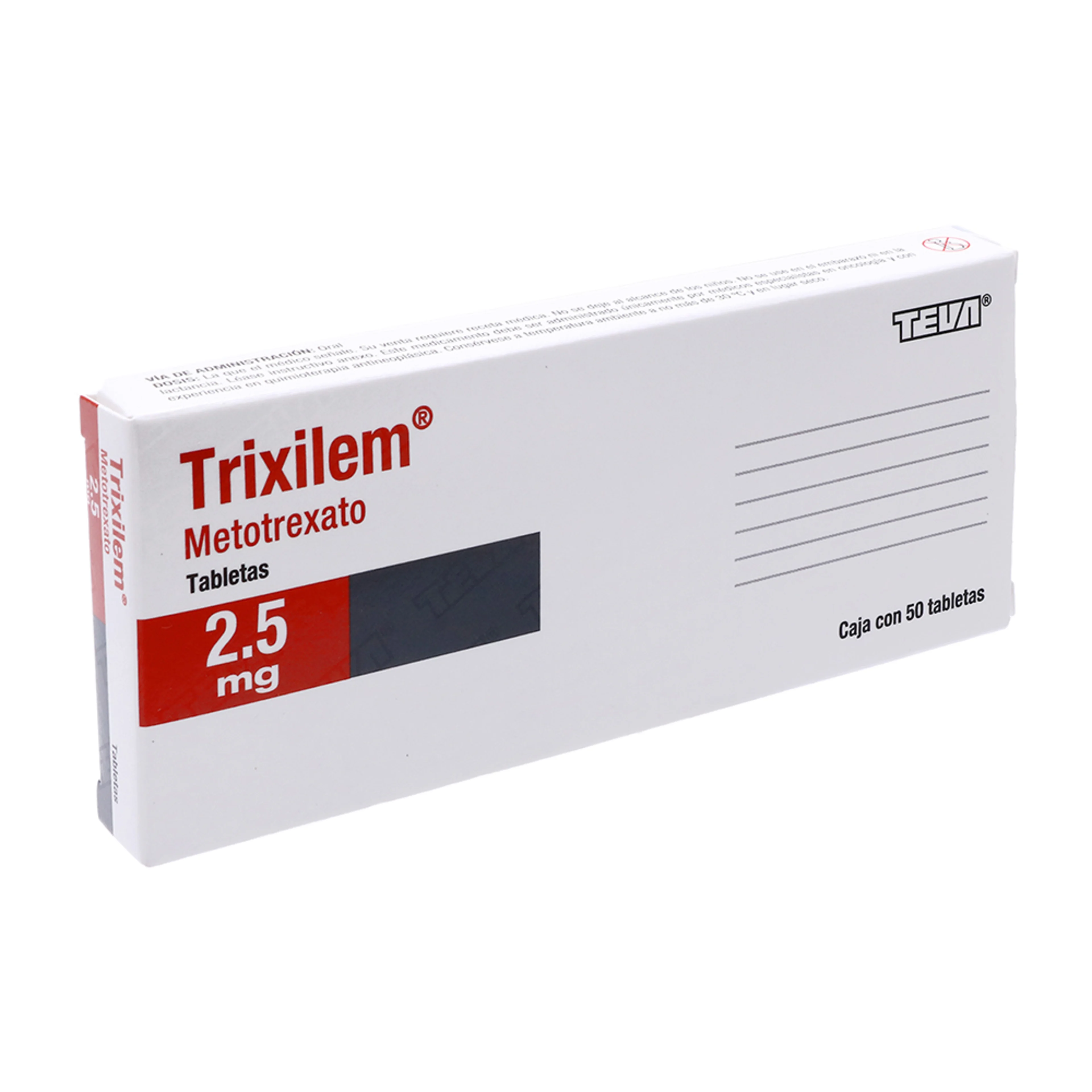 Trixilem metotrexato 2.5 mg con 50 tabletas