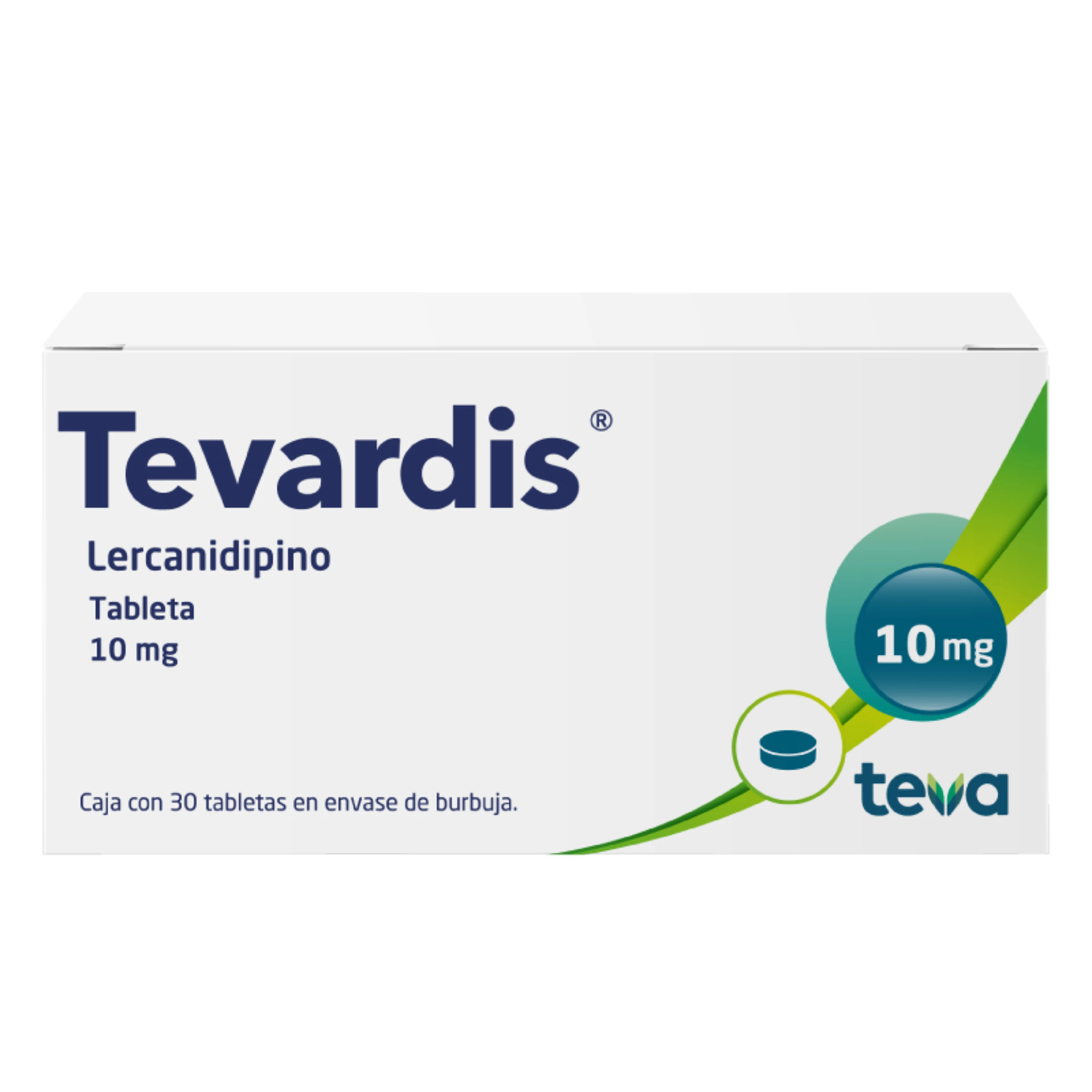 Tevardis 10 Mg Con 30 Tabletas