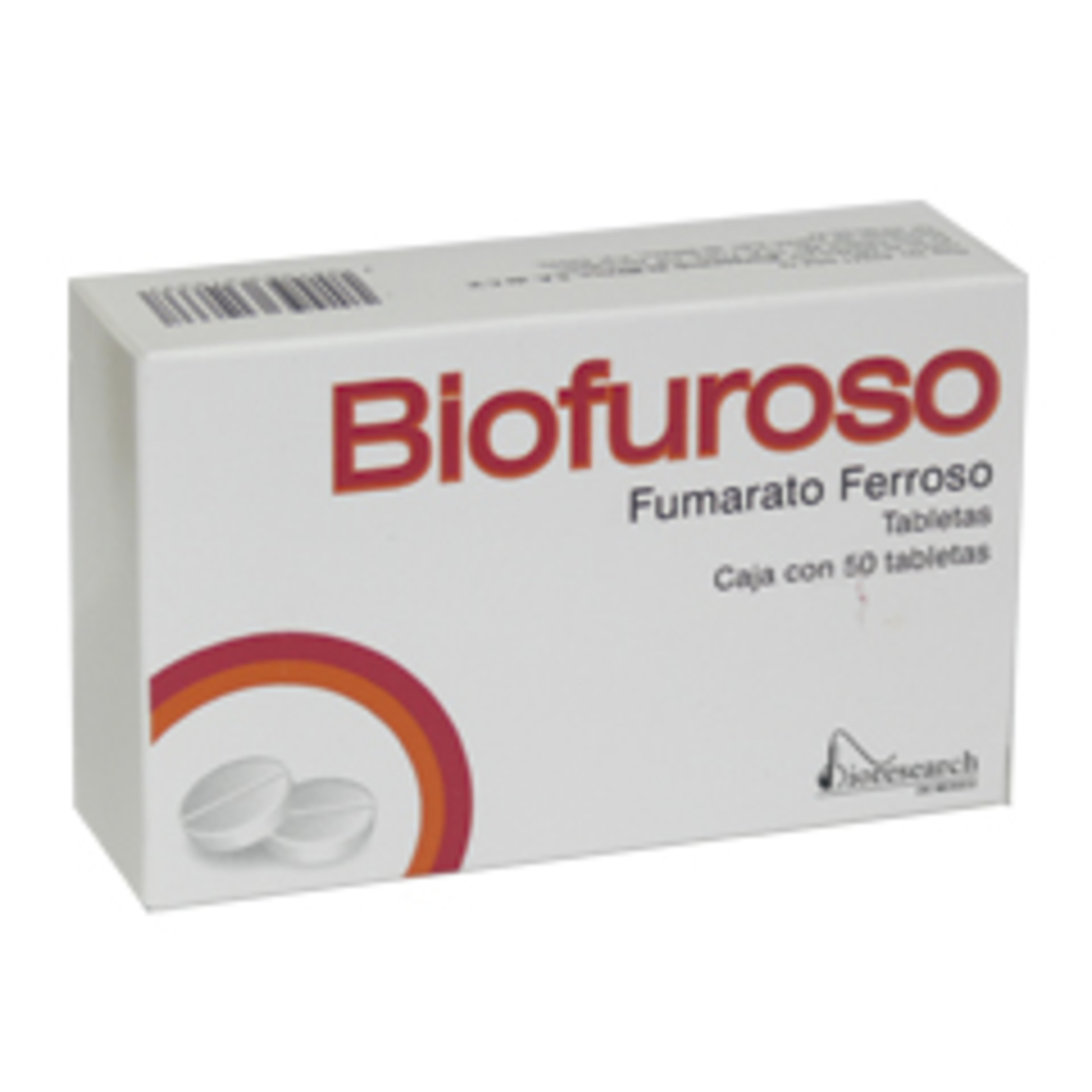 Fumarato Ferroso 200 Mg Con 50 Tabletas