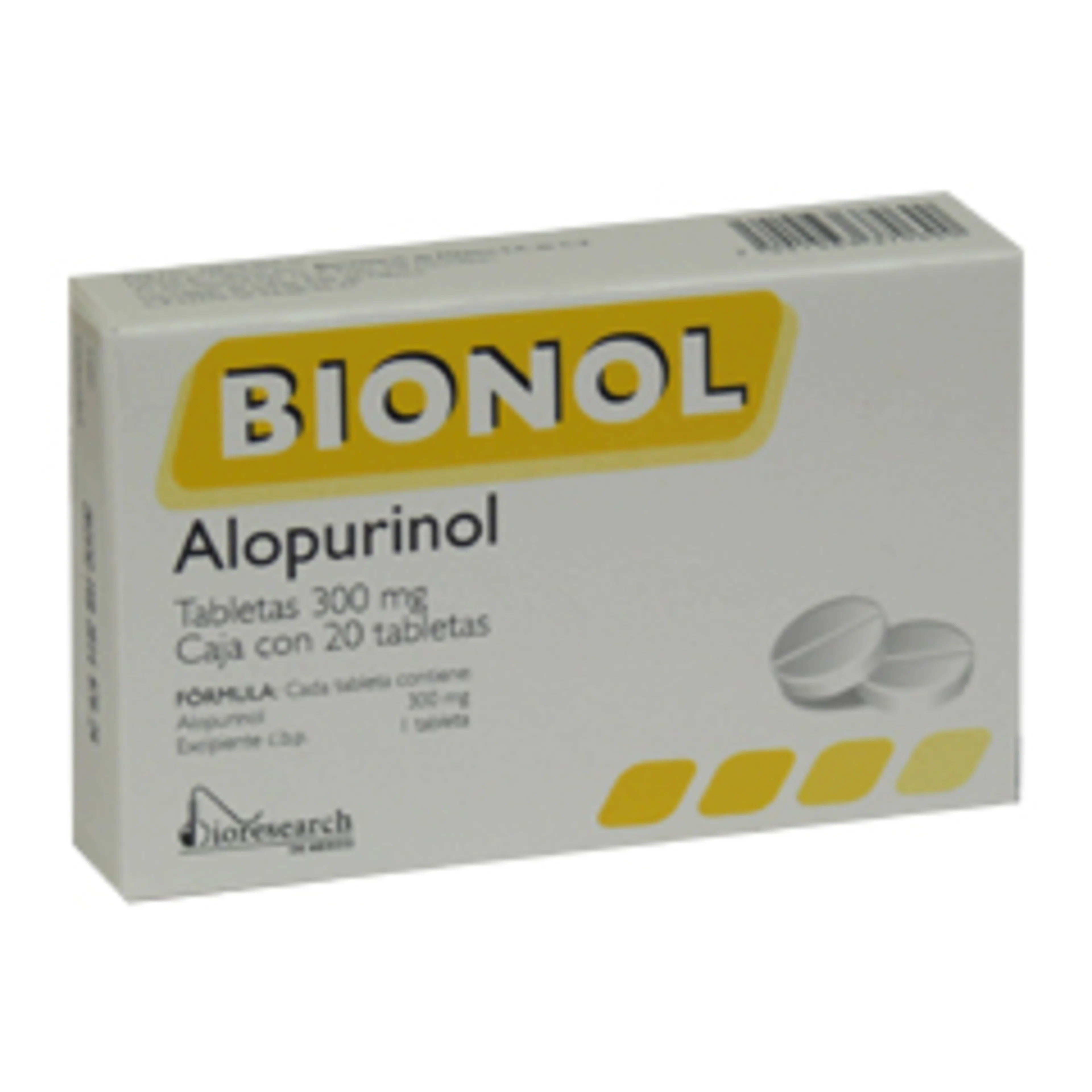 Bionol 300 Mg Con 20 Tabletas