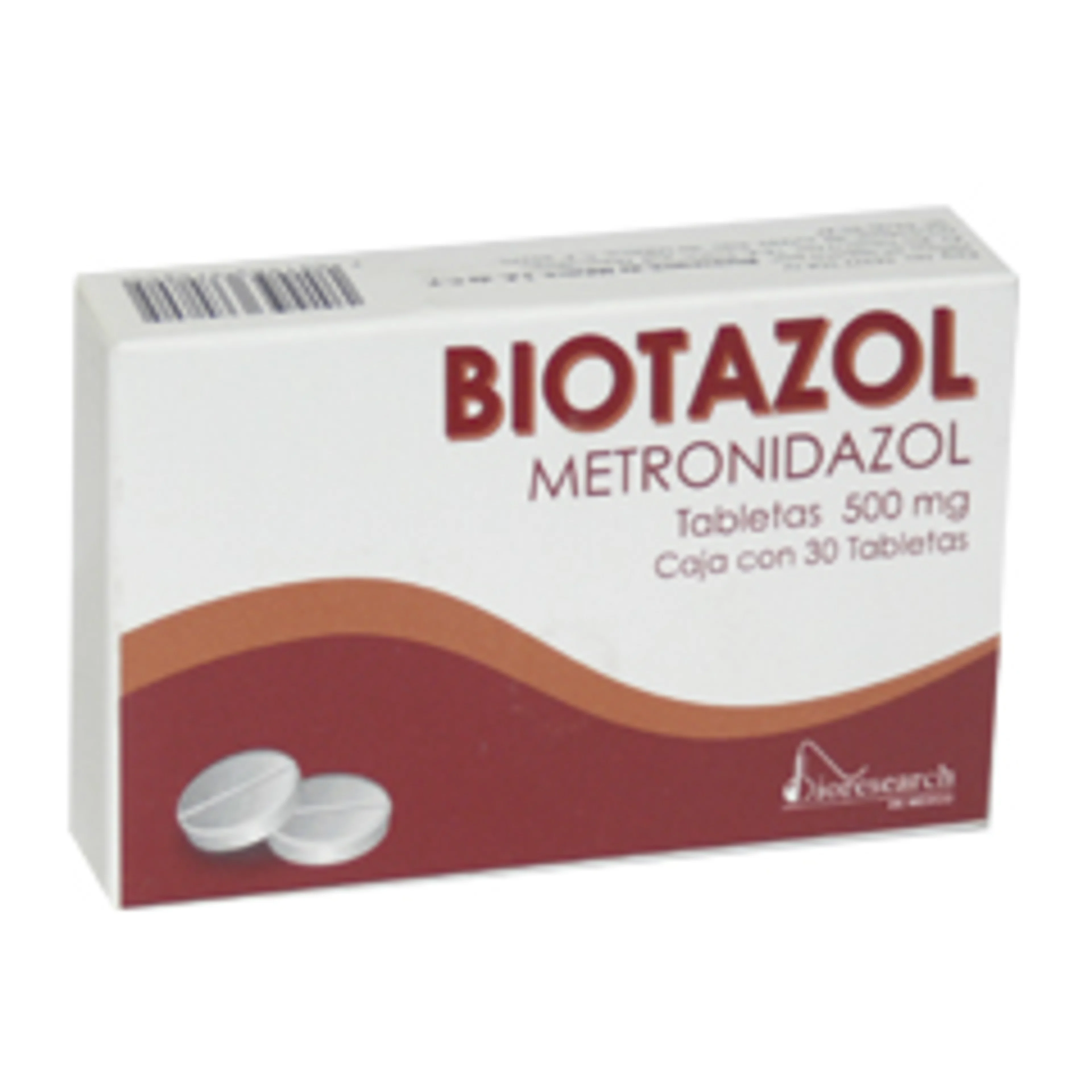 Biotazol Metronidazol 500 Mg Con 30 Tabletas