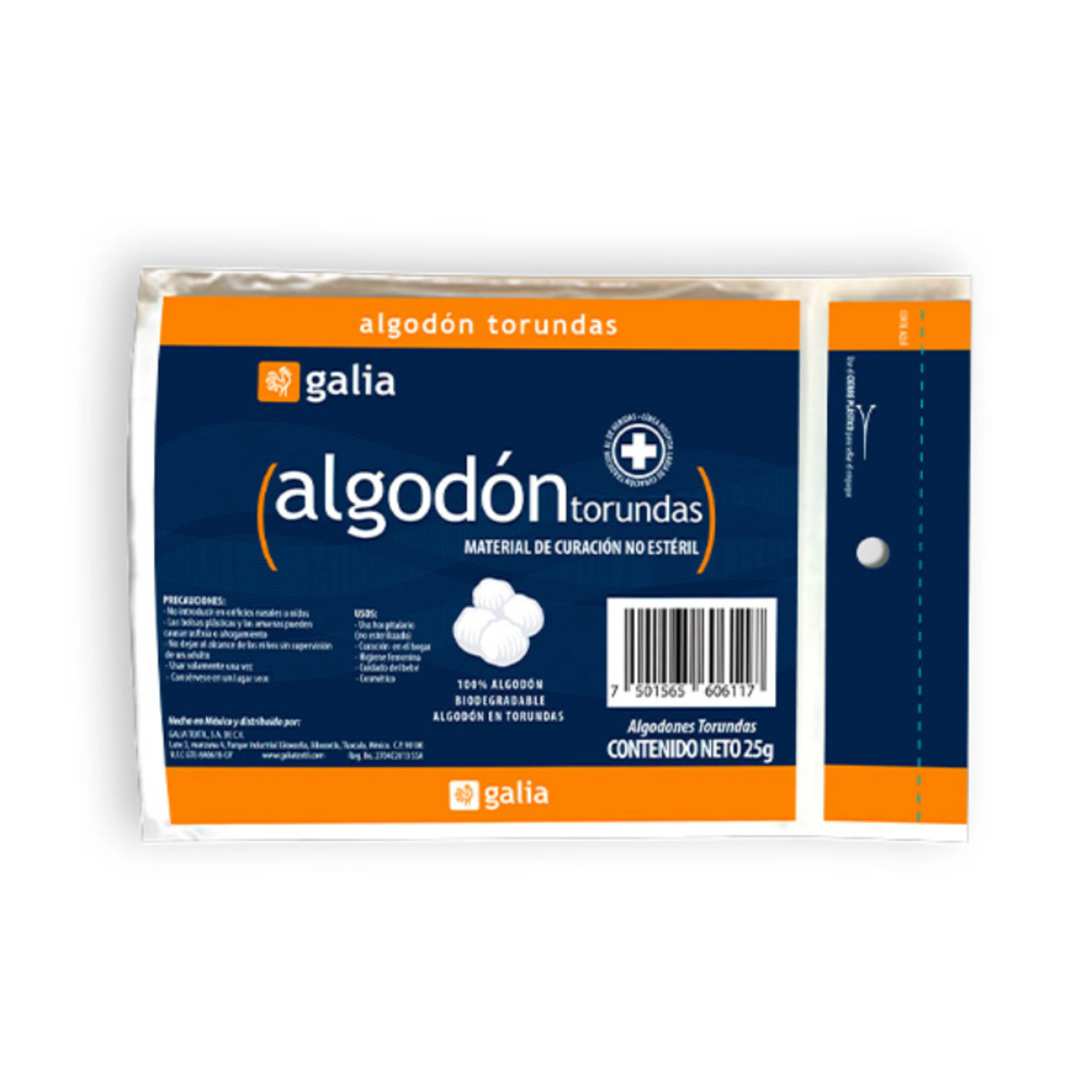 Algodon torundas galia 25 g