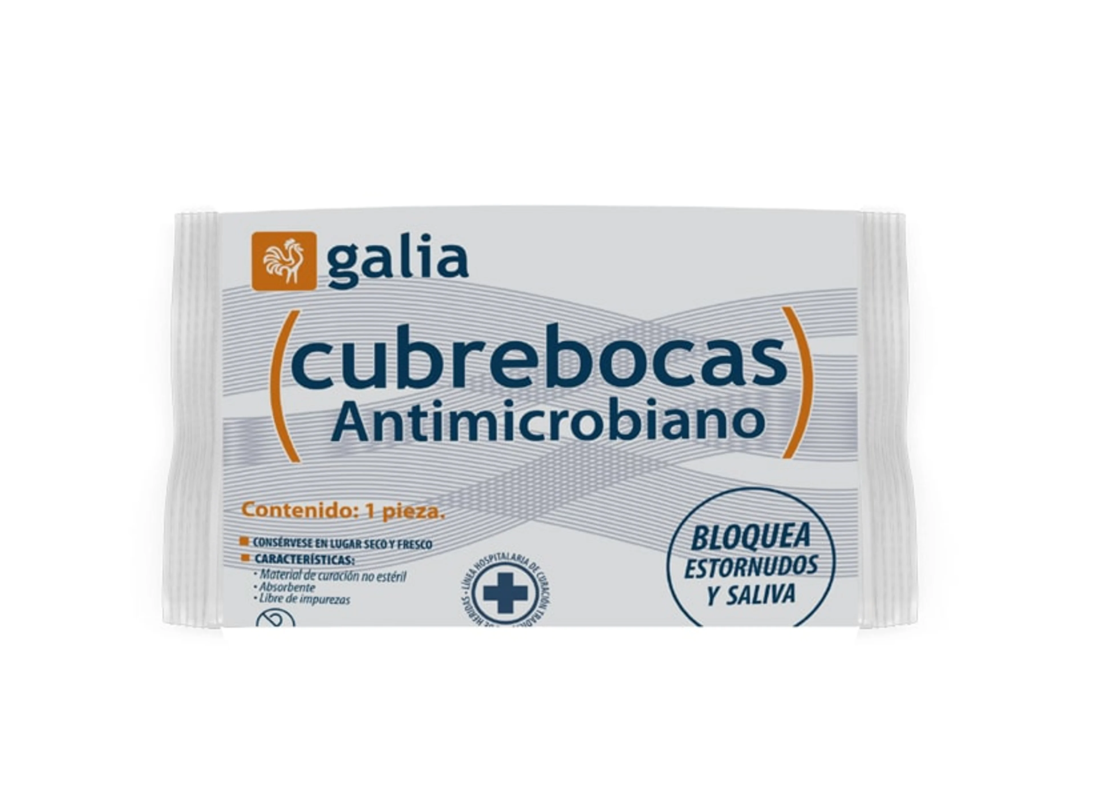 Galia Cubrebocas Antimicrobiano 1 Pieza
