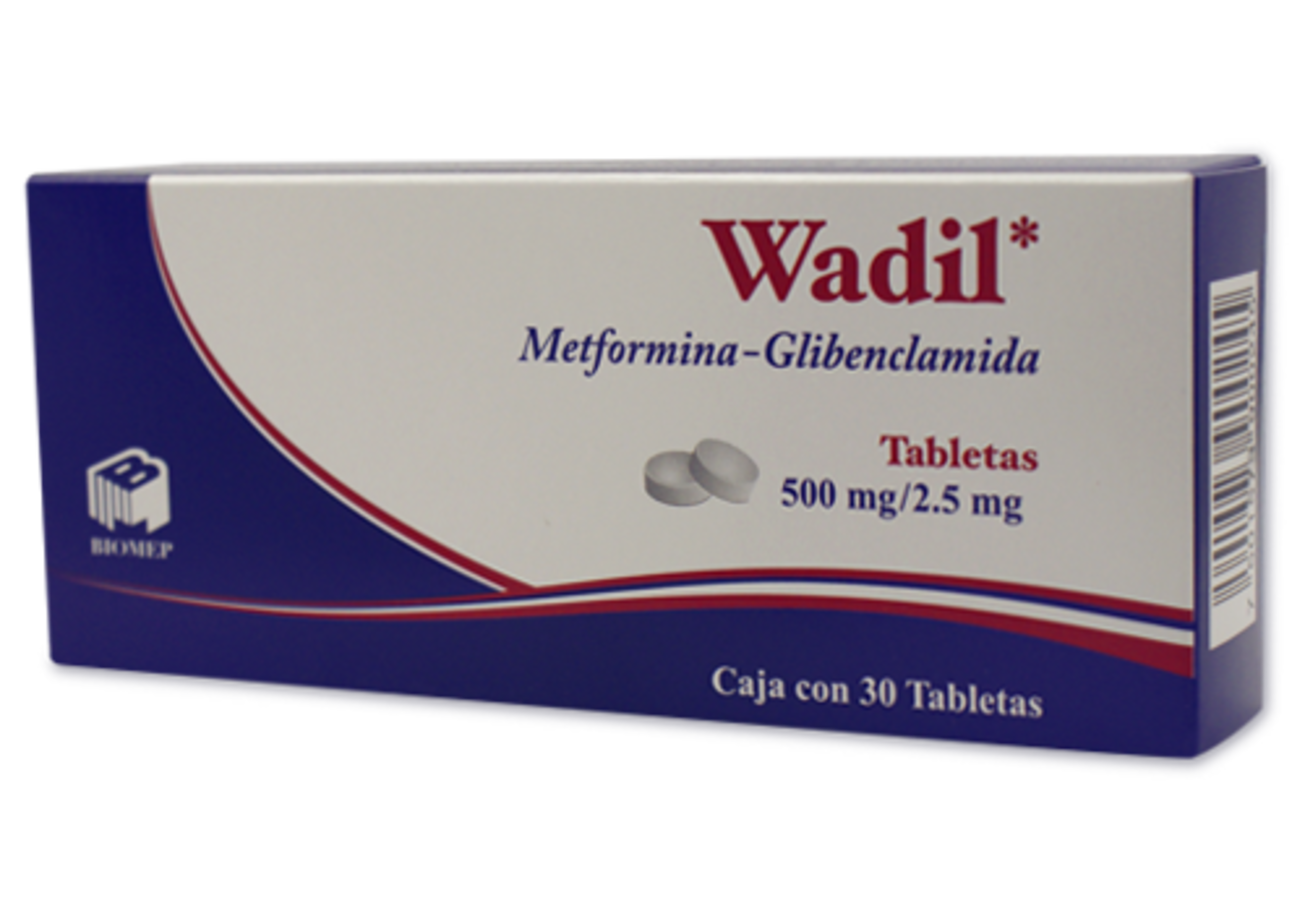 Wadil 500/2.5 Mg Con 30 Tabletas