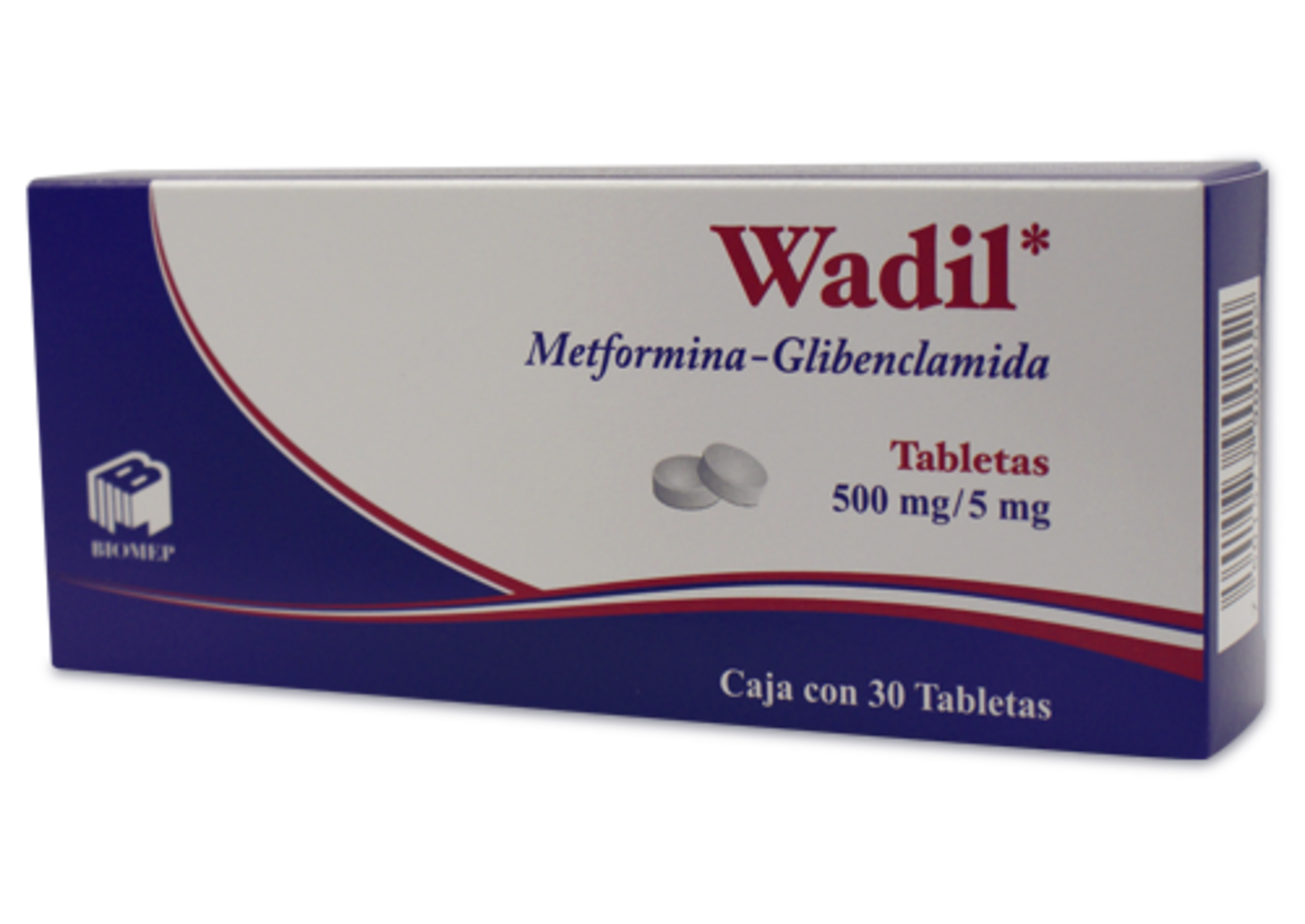 Wadil 500/5 Mg Con 30 Tabletas