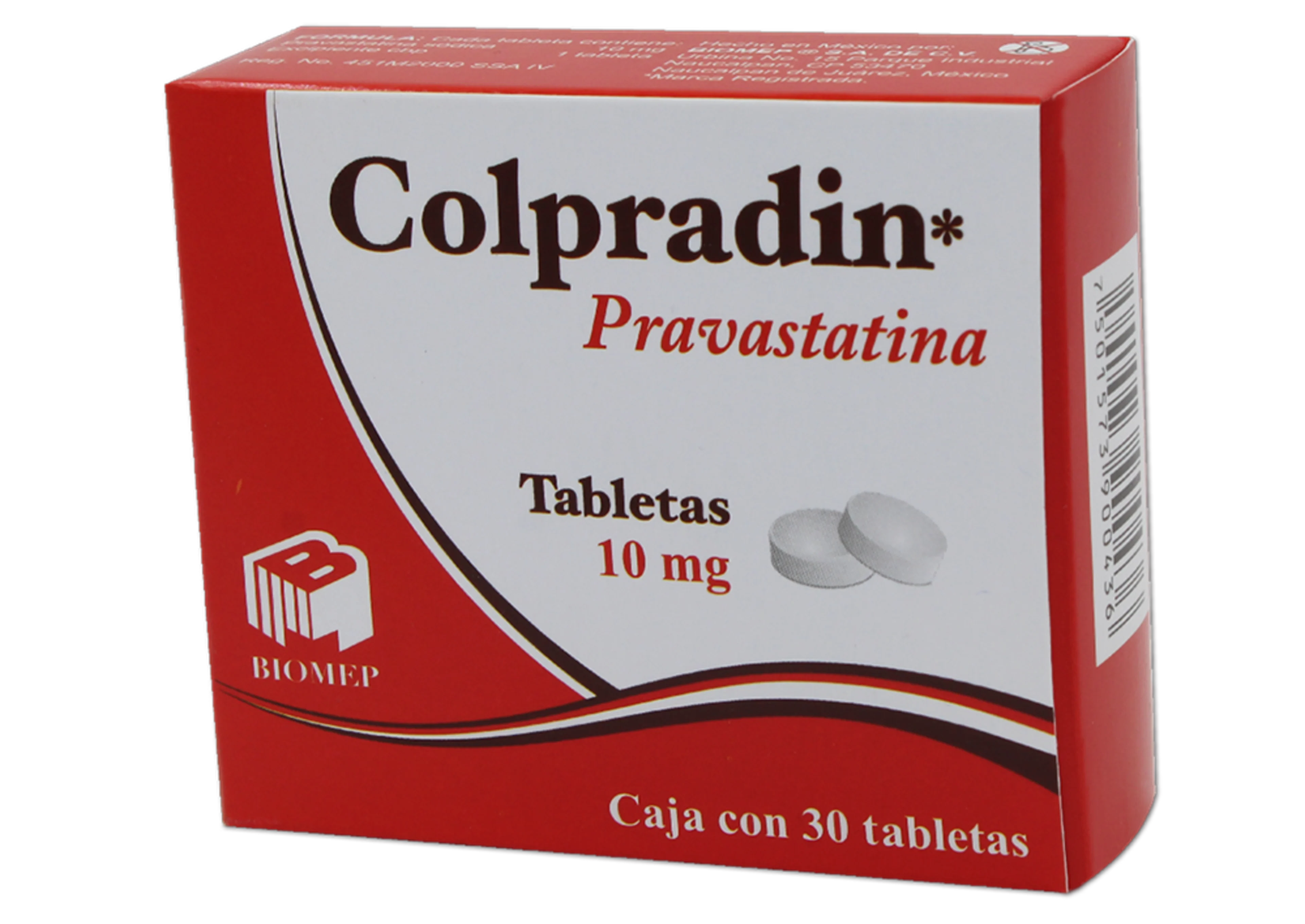 Colpradin 10 Mg Con 30 Tabletas
