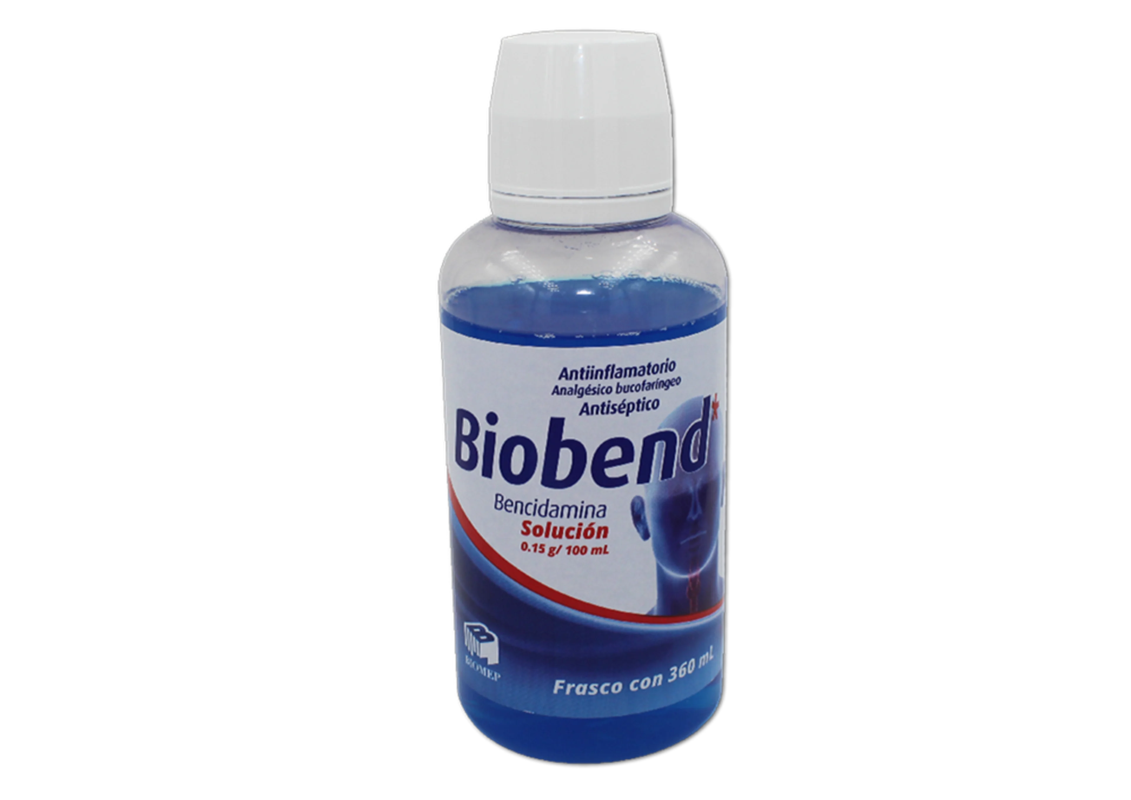 Biobend 0.15 G Solución Antiséptica Bucofaringea 360 Ml