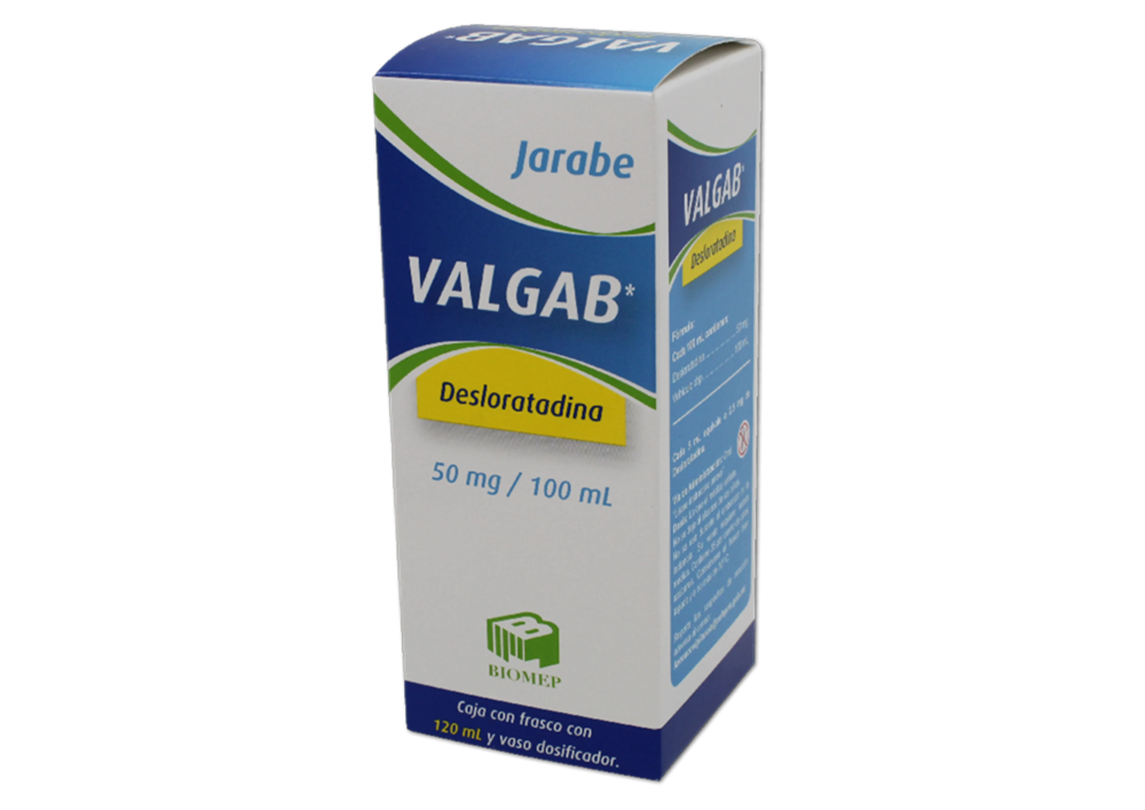 Valgab 50 Mg Jarabe Con 120 Ml