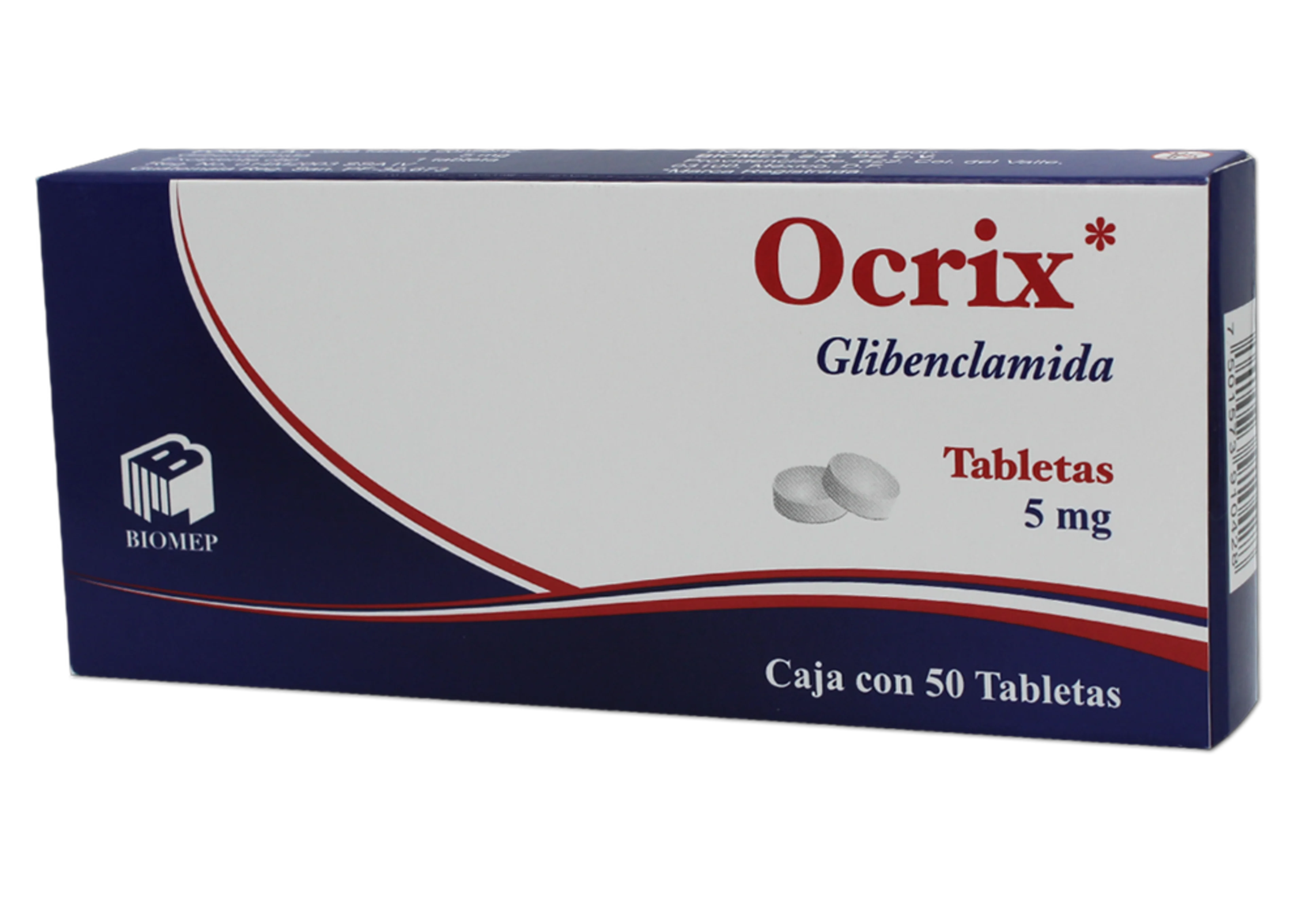 Ocrix 5 Mg Con 50 Tabletas 