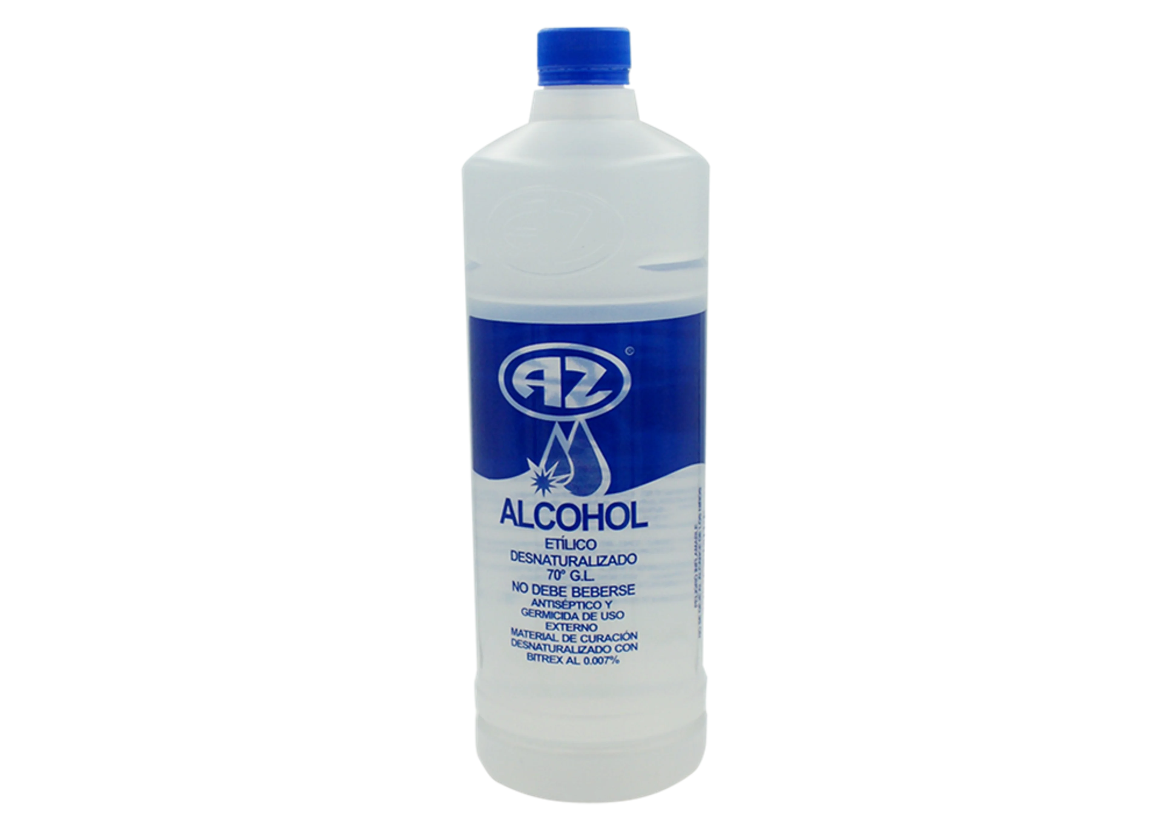 Alcohol etílico az desnaturalizado 70° azul 1l
