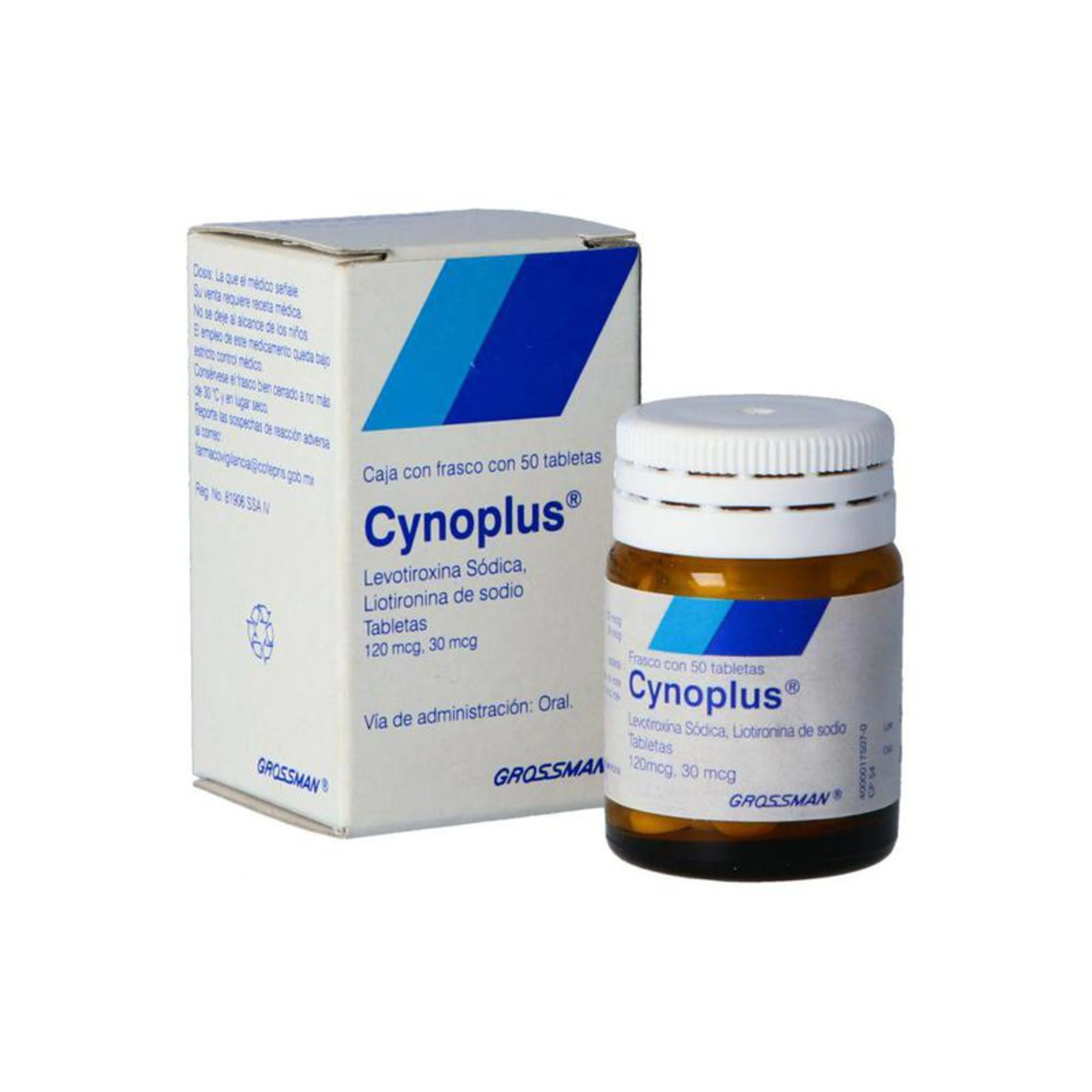 Cynoplus 120/30 Mcg Con 50 Tabletas