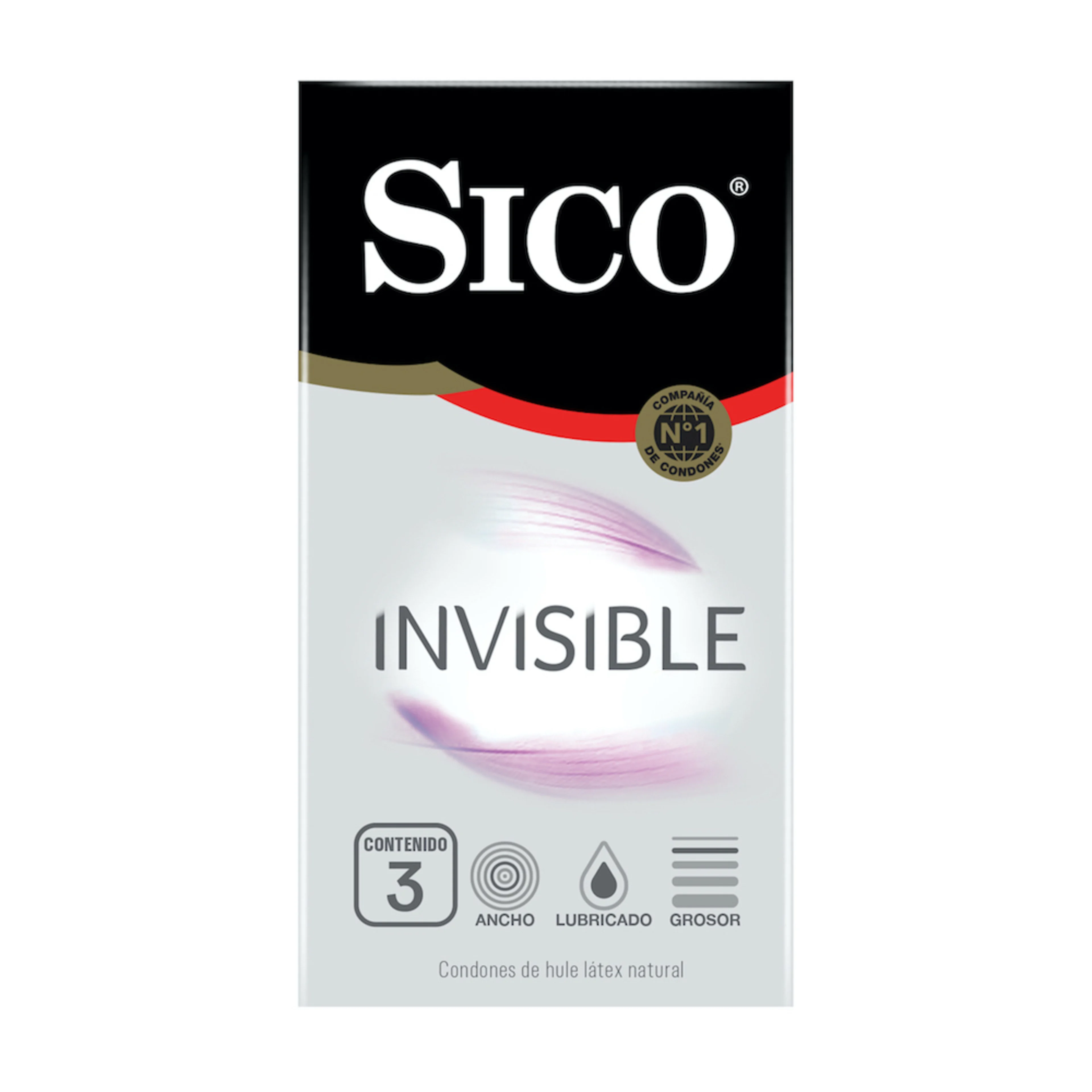 Sico Invisible Condones De Látex 3 Piezas
