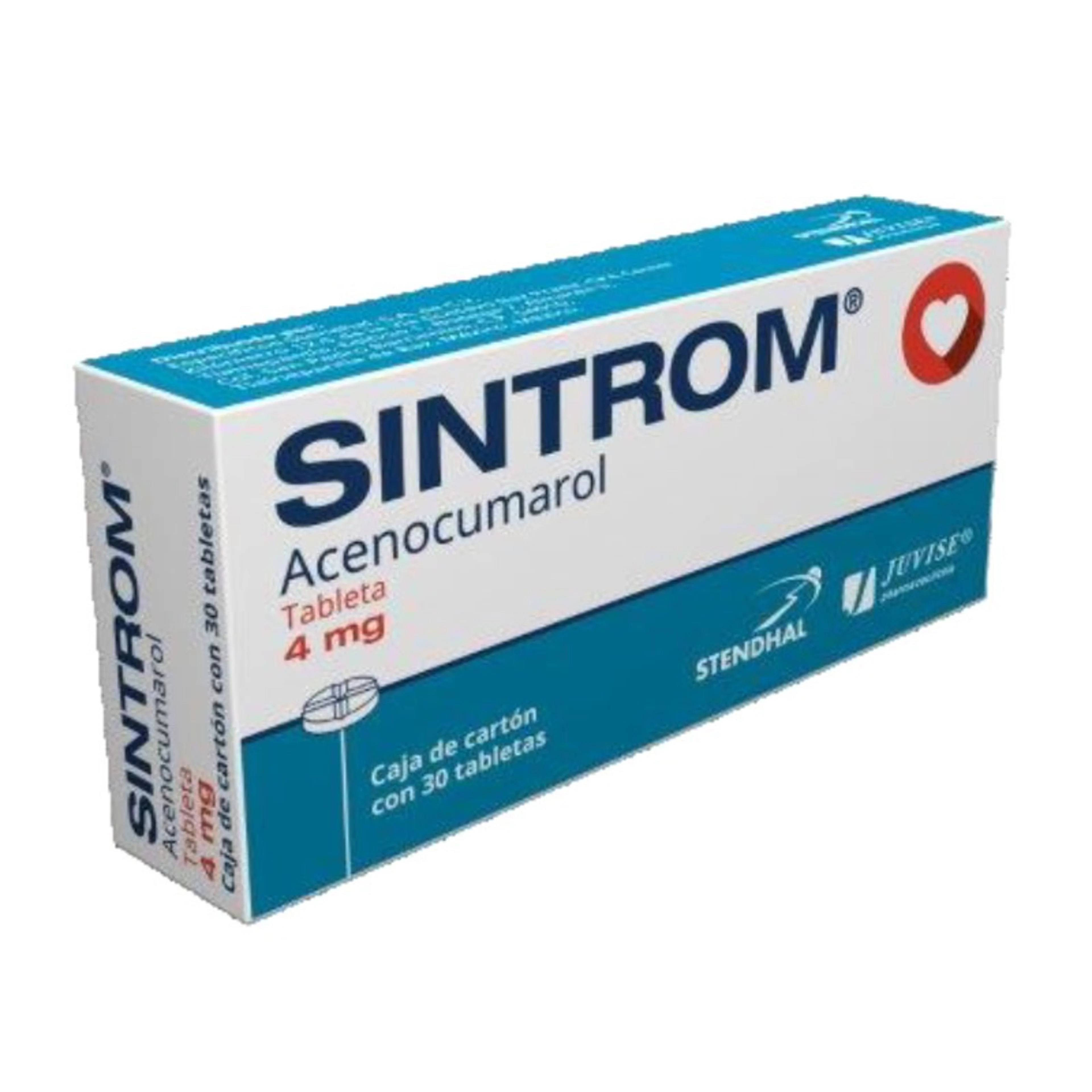 Sintrom 4 Mg Con 30 Tabletas