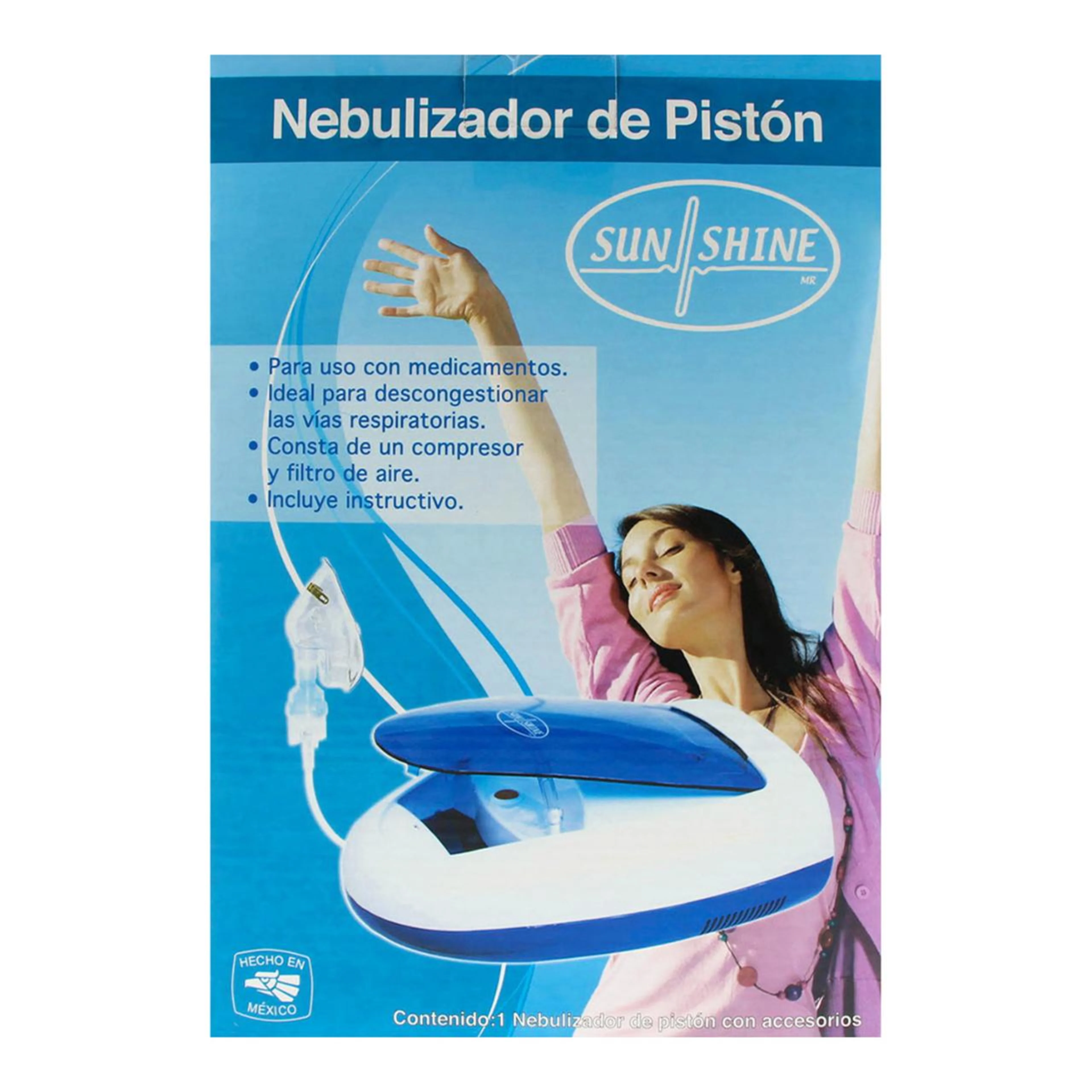 Nebulizador sun shine con pistón