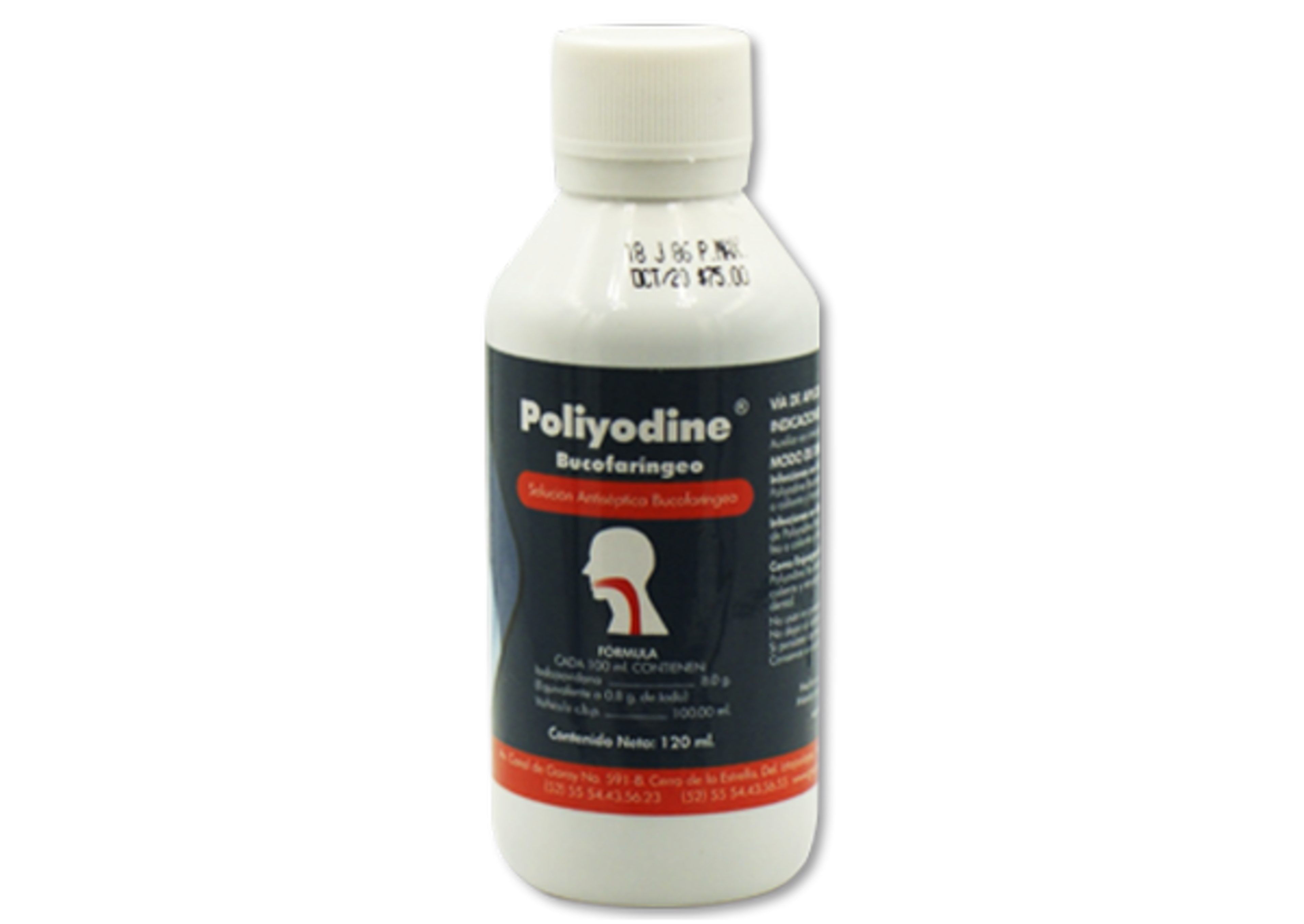 Poliyodine Bucofaríngeo 8 % Con 120 Ml Solución