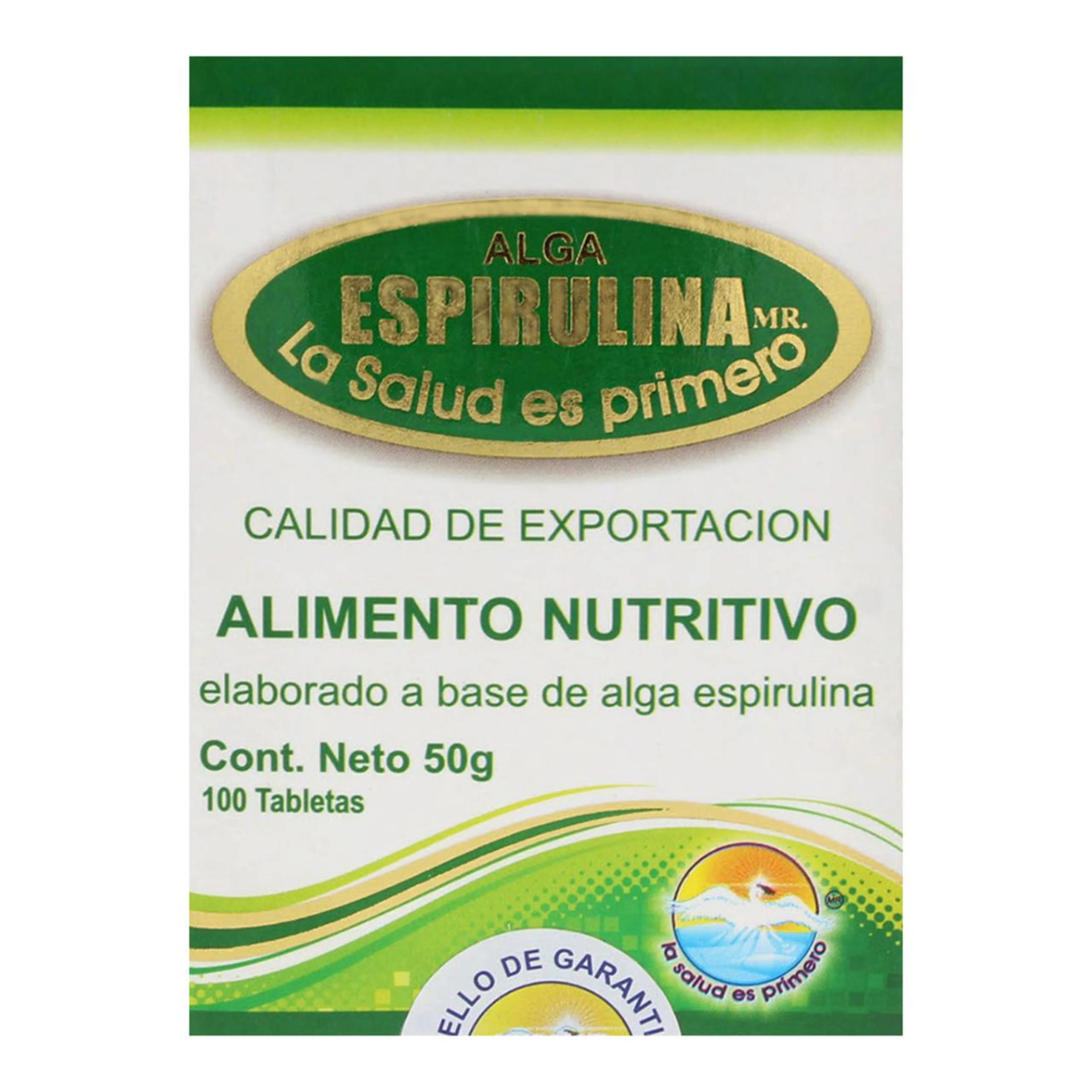 Alga espirulina 50gr 100 tabletas